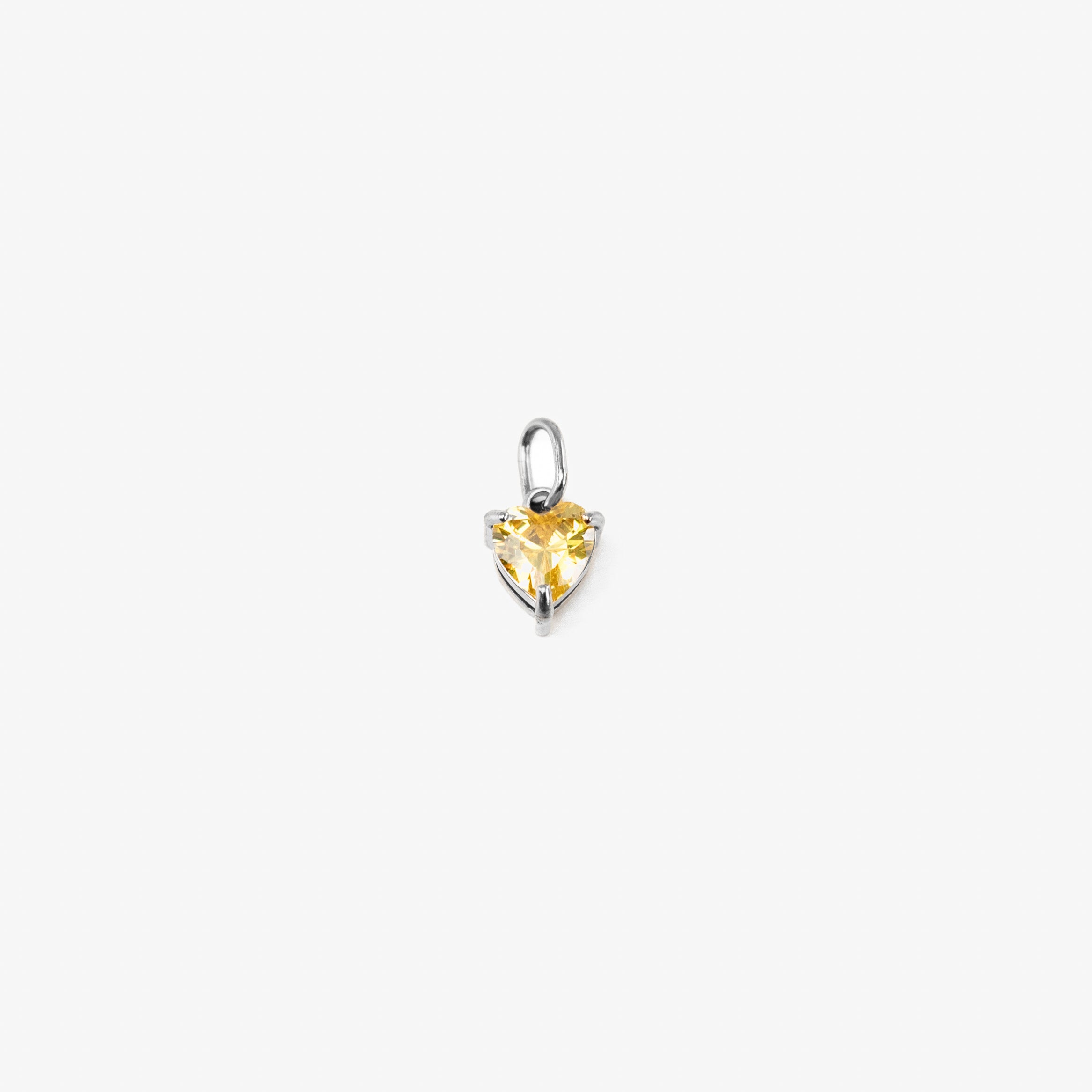 Birthstone Heart - Silver - Image 12