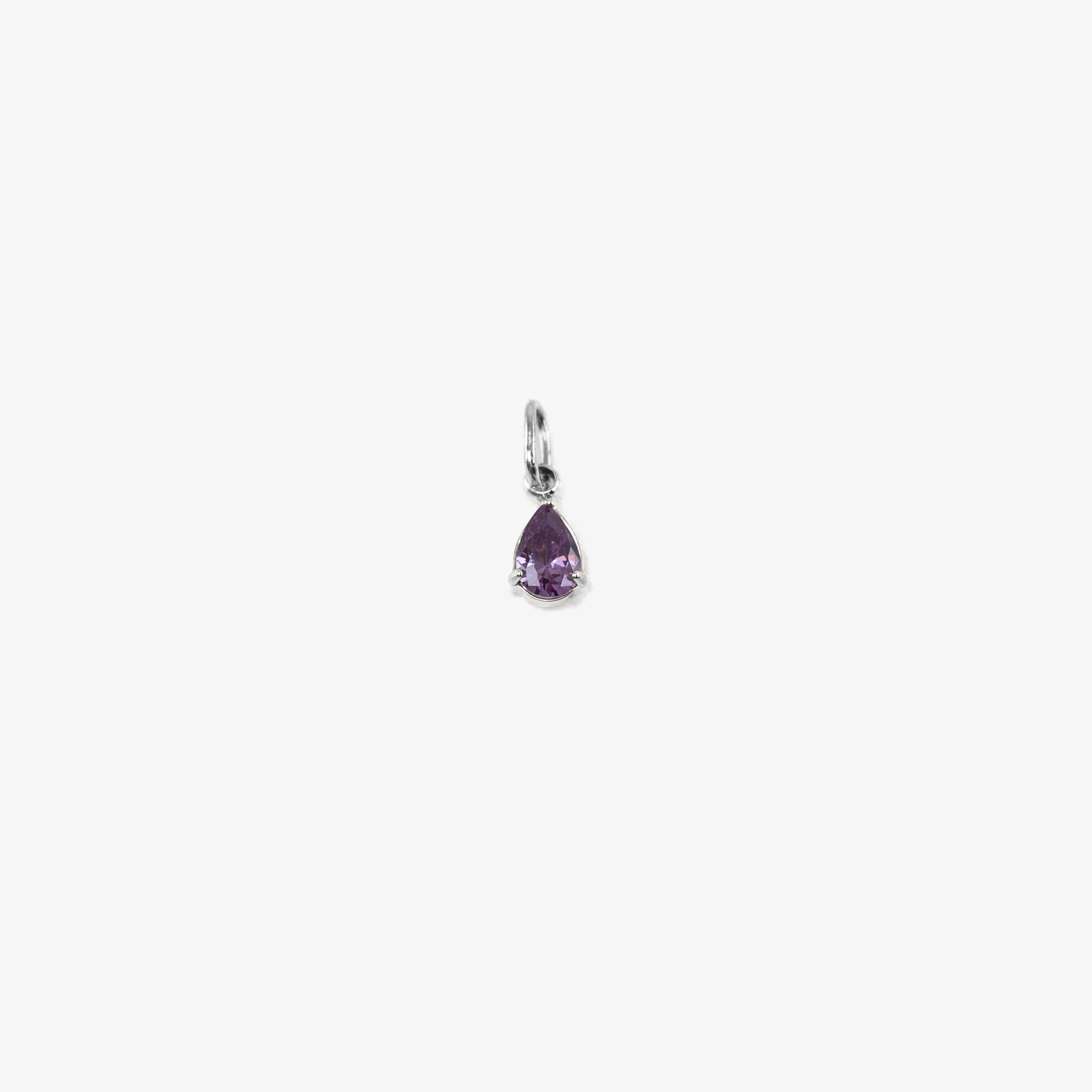 Birthstone Pear - Silver - Image 3