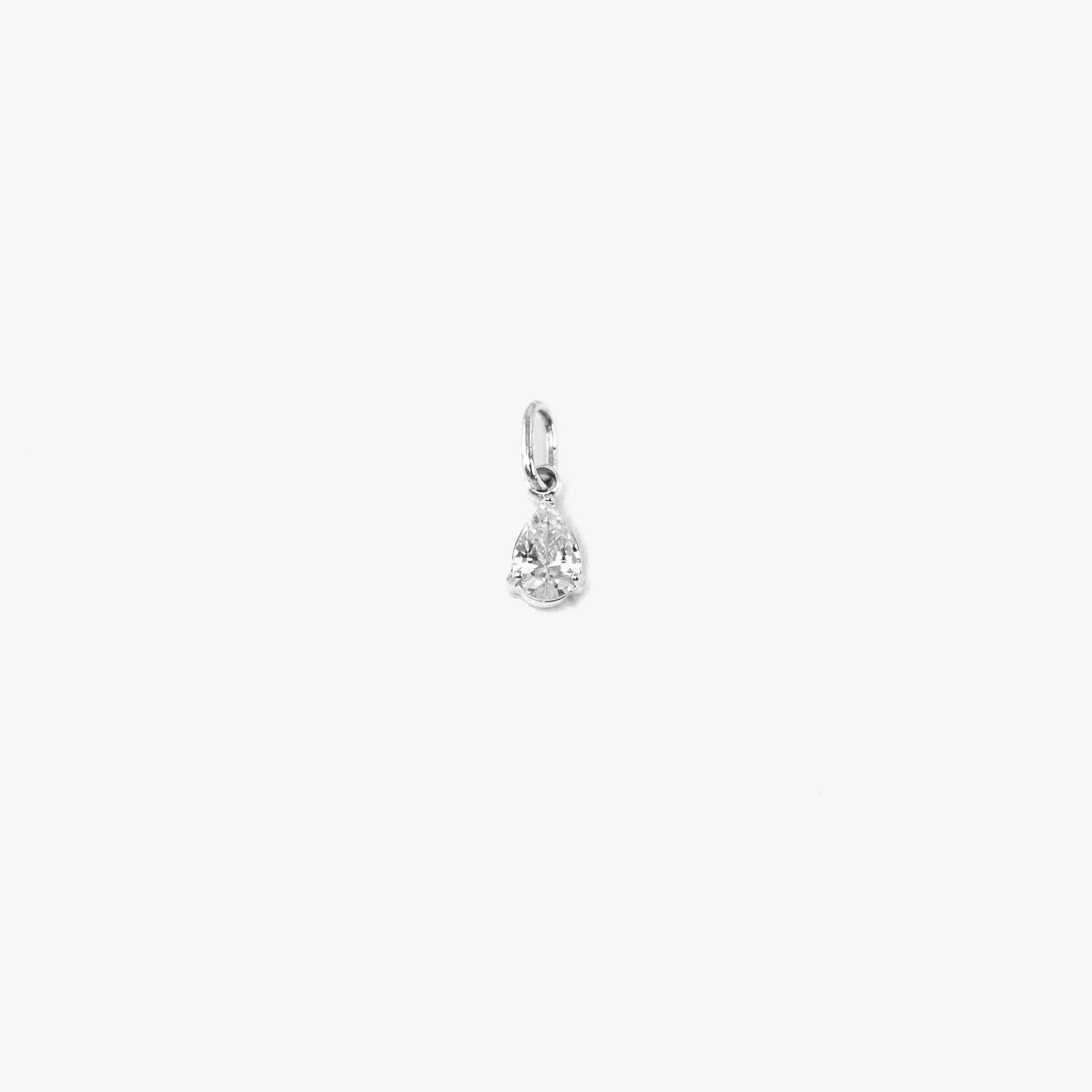 Birthstone Pear - Silver - Image 5