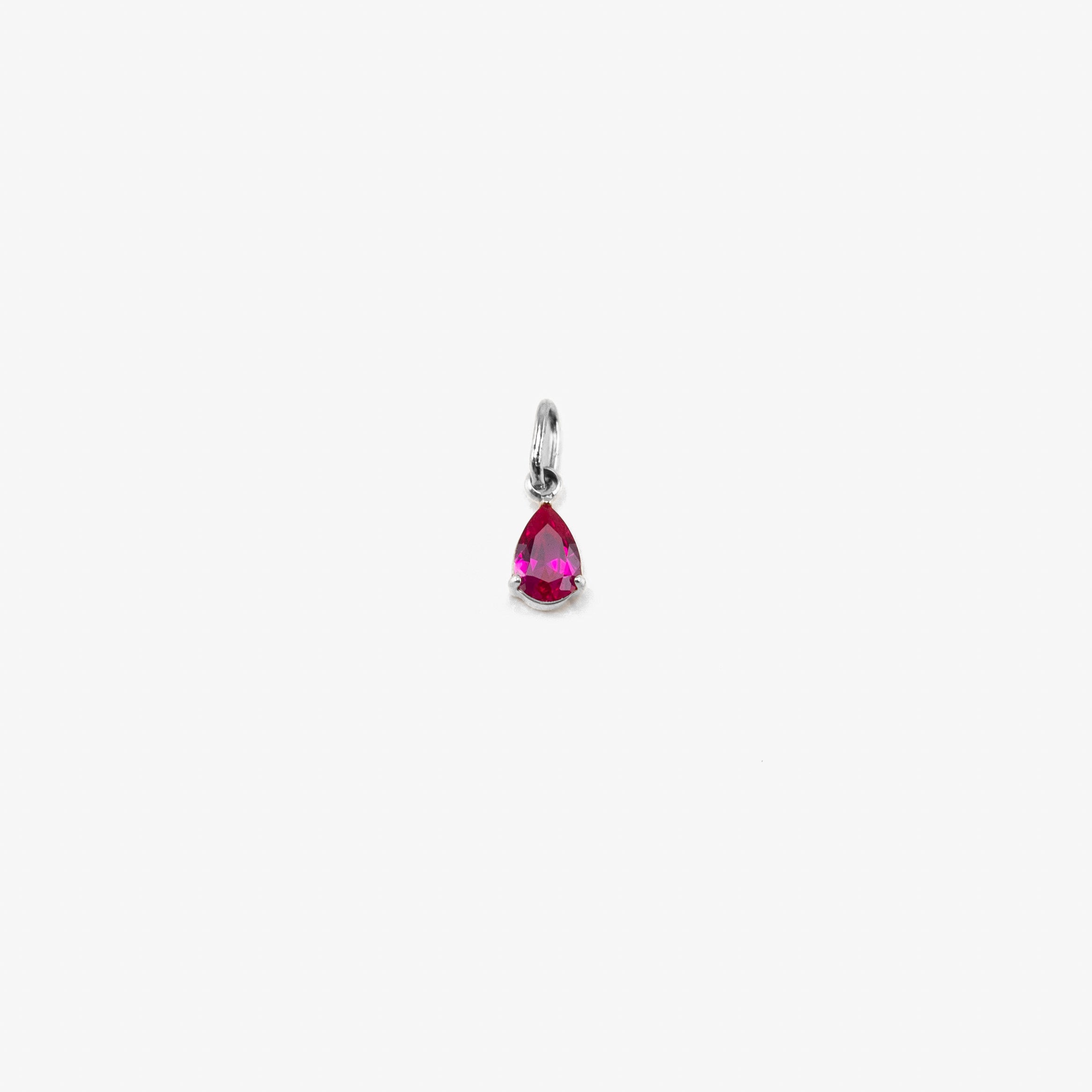 Birthstone Pear - Silver - Image 8