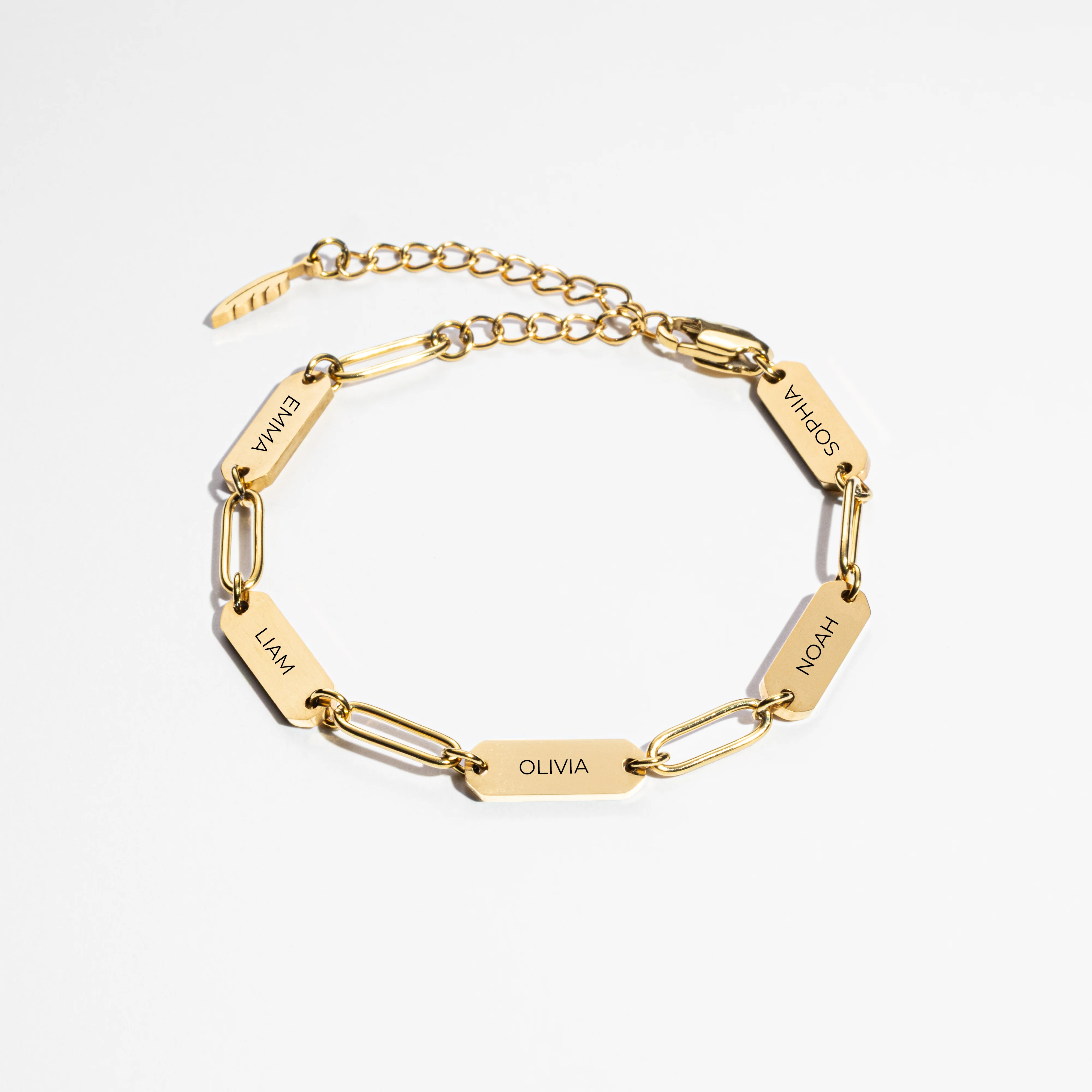 Bracelet Clip 5 Plates - Gold