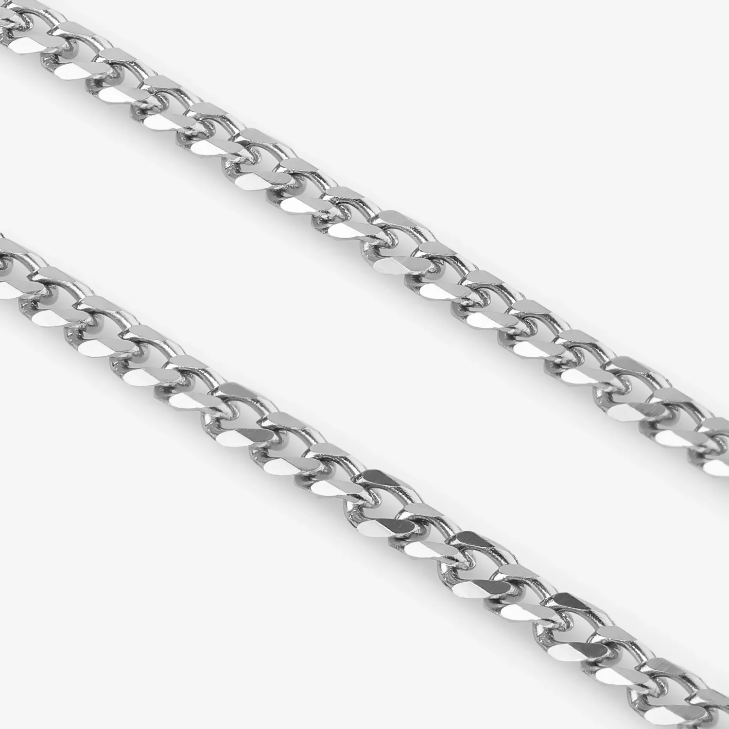 Cuban Chain Necklace - Silver ( for her ) - Image 4