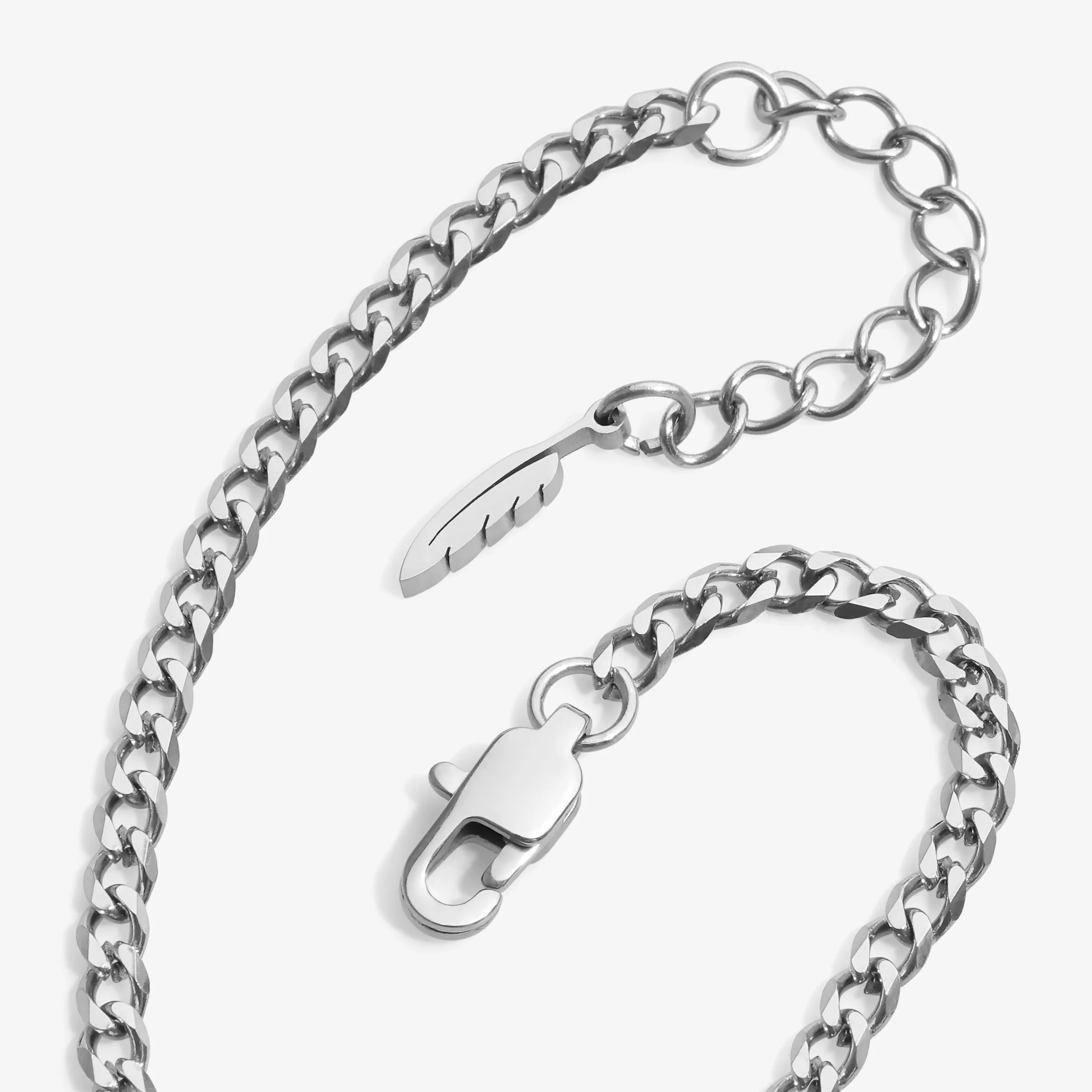 Cuban Chain Necklace - Silver ( for her ) - Image 7