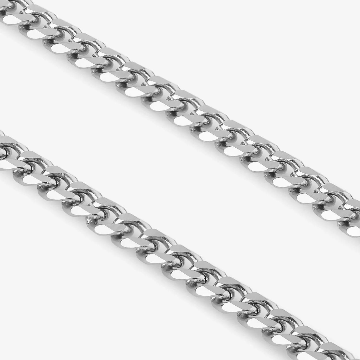 Cuban Chain Necklace - Silver ( for him ) - Image 4