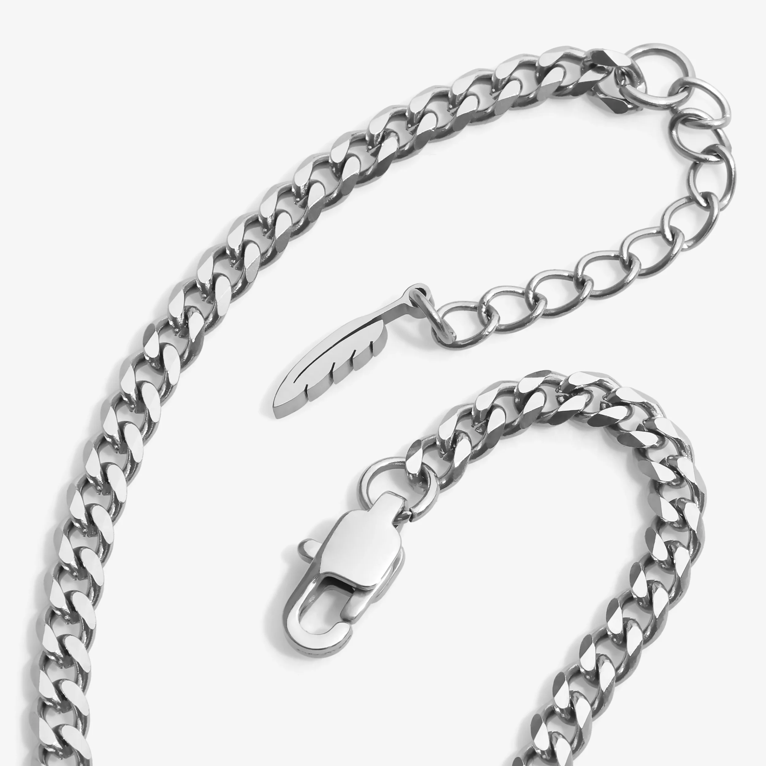 Cuban Chain Necklace - Silver ( for him ) - Image 6