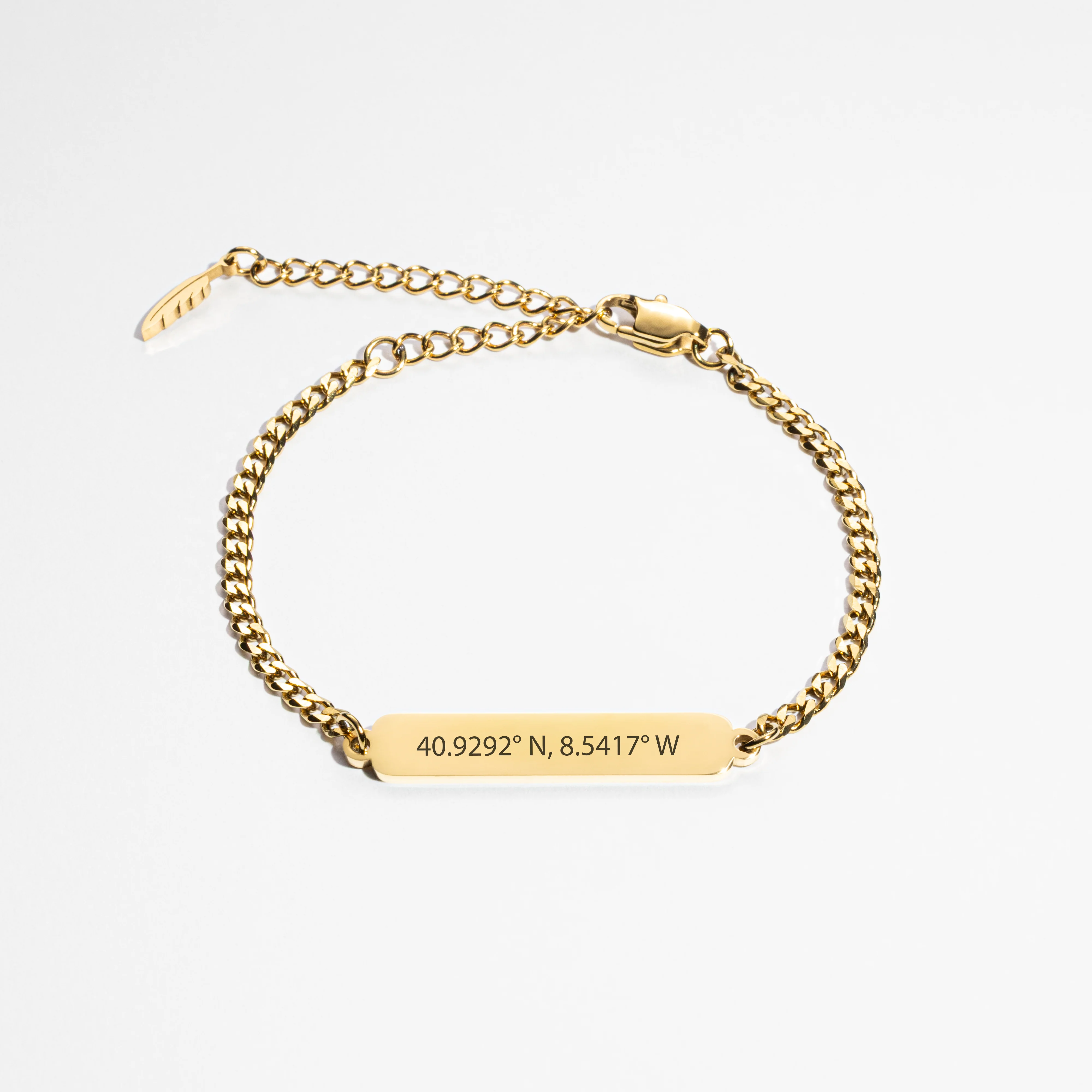 Custom Bracelet Coordinates - Gold