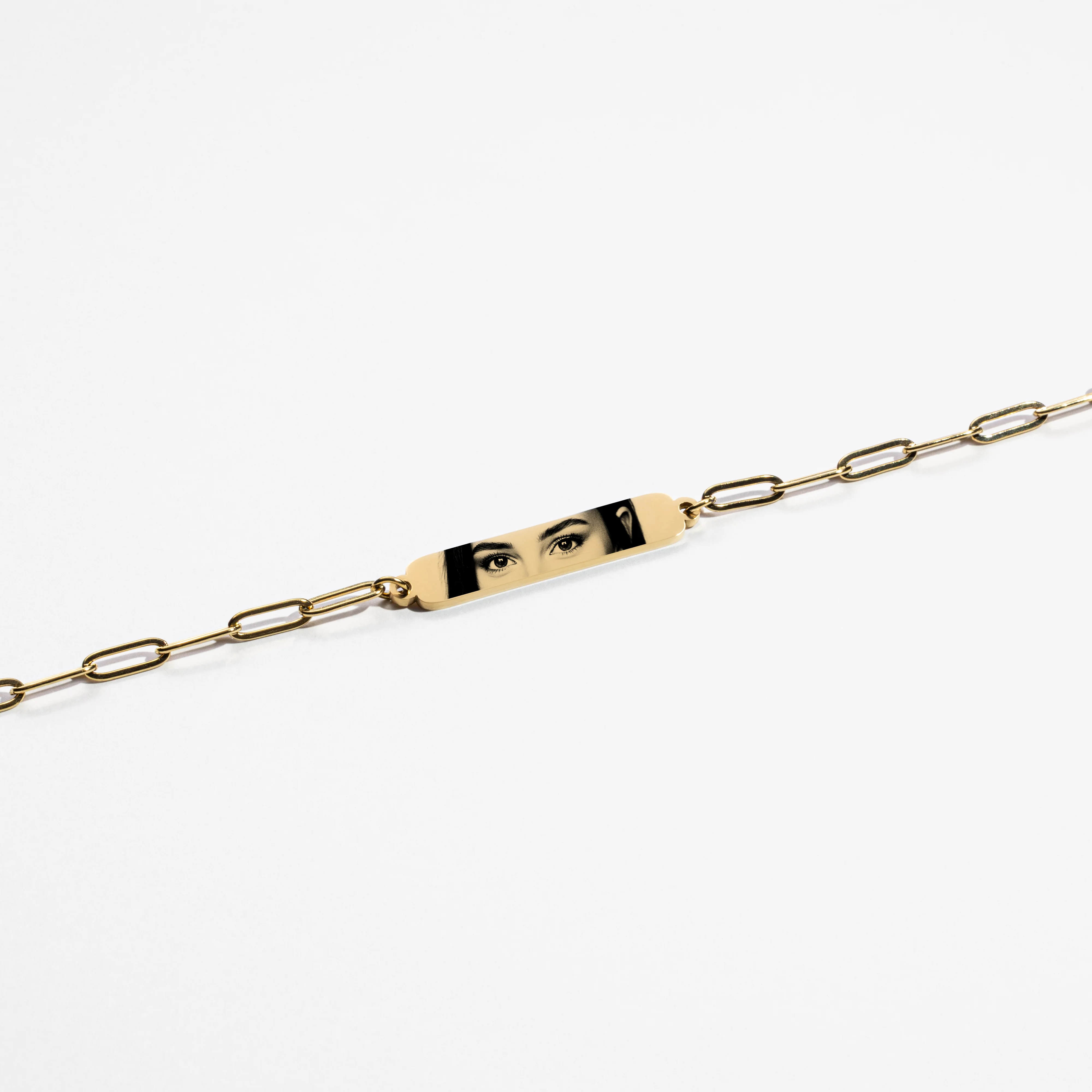 Custom Clip Bracelet - Eyes - Gold - Image 3