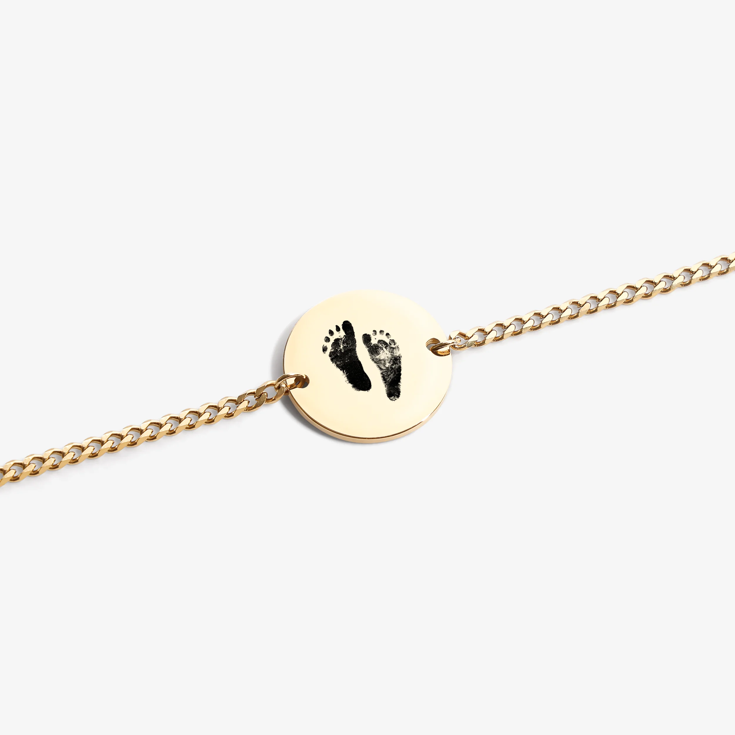 Custom Bracelet Footprint - Gold - Image 3