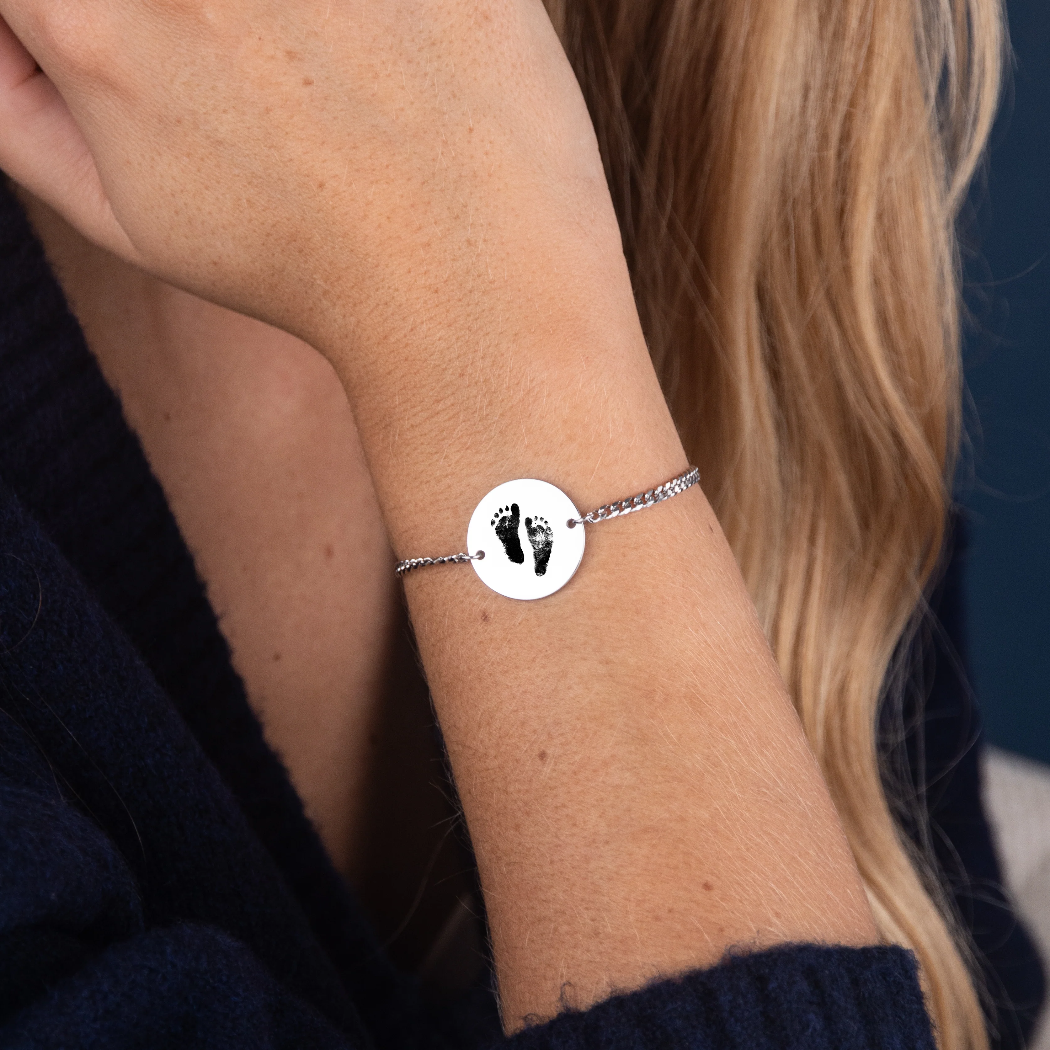 Custom Bracelet - Baby Footprint - Image 3