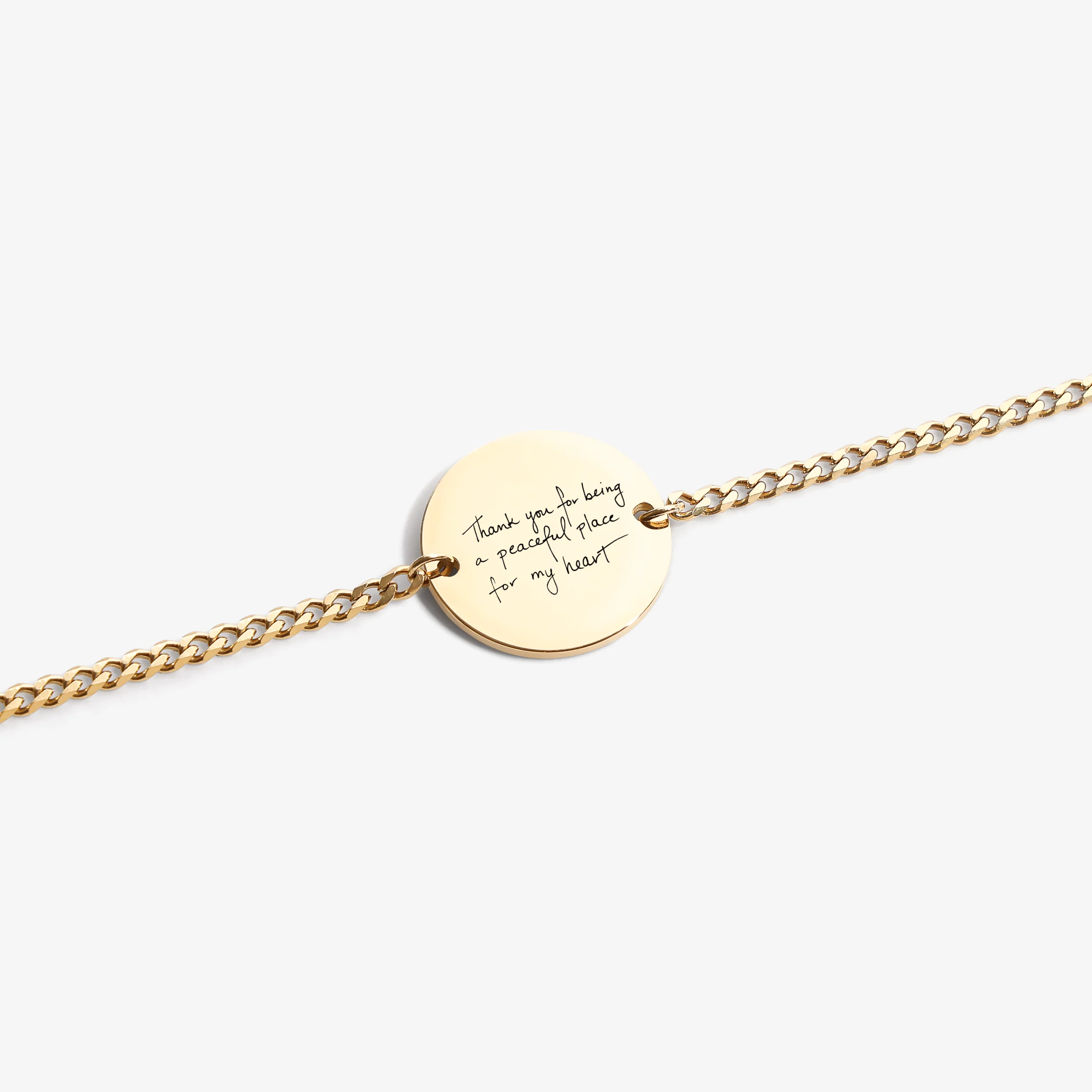 Custom Bracelet Handwriting - Gold - Image 3