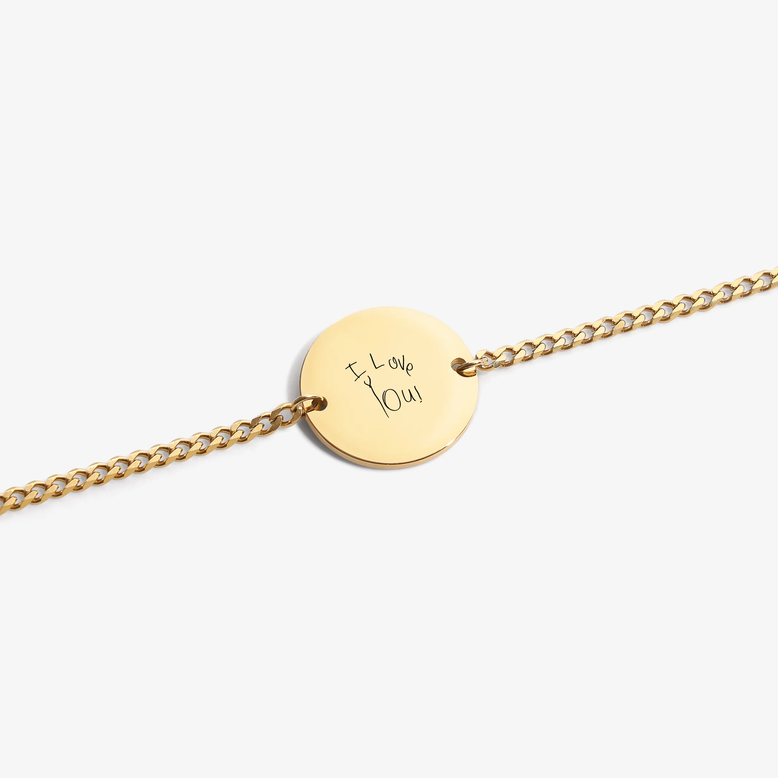 Custom Bracelet Handwriting - Gold (mom) - Image 2