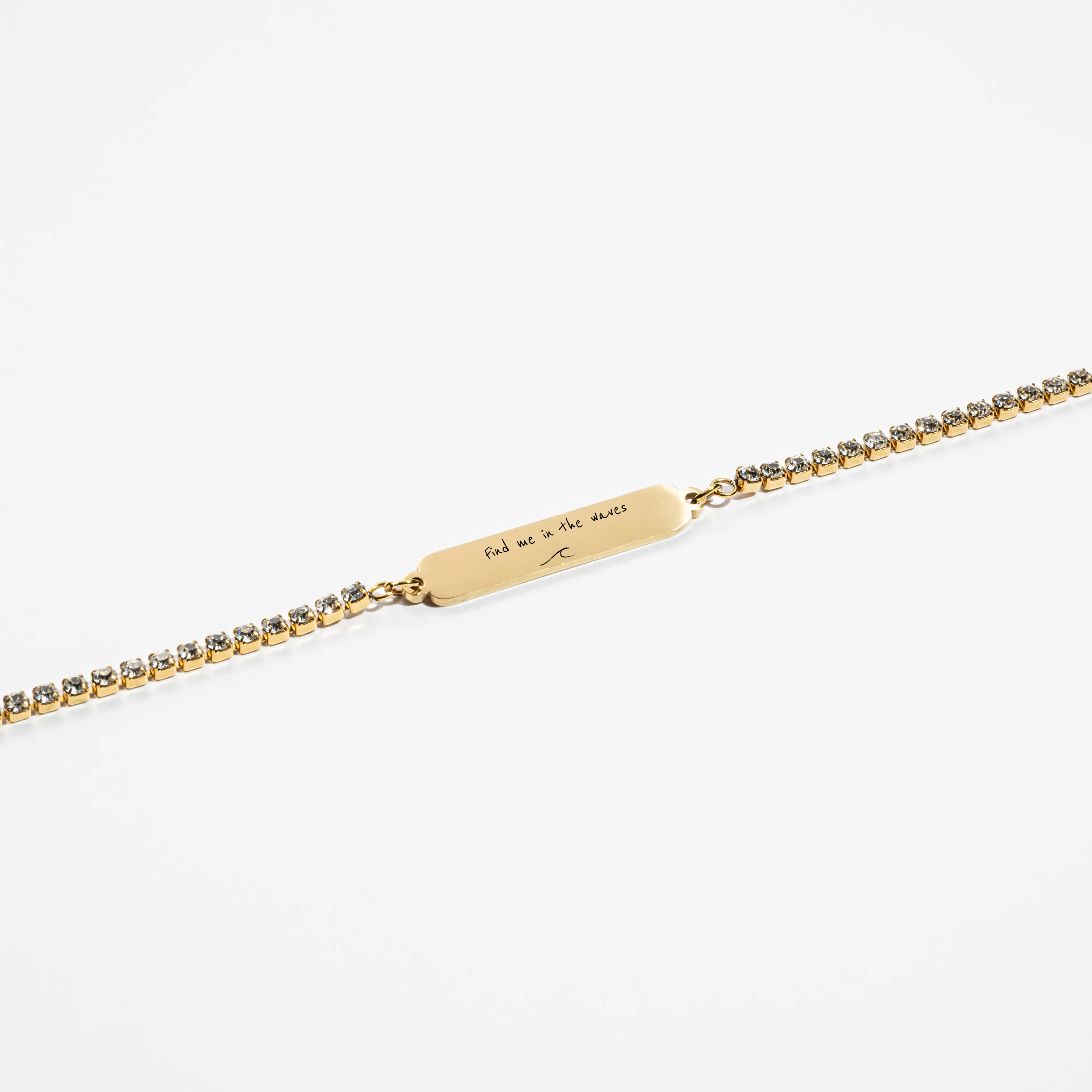 Custom Zicornia Bracelet - Handwriting - Gold - Image 3