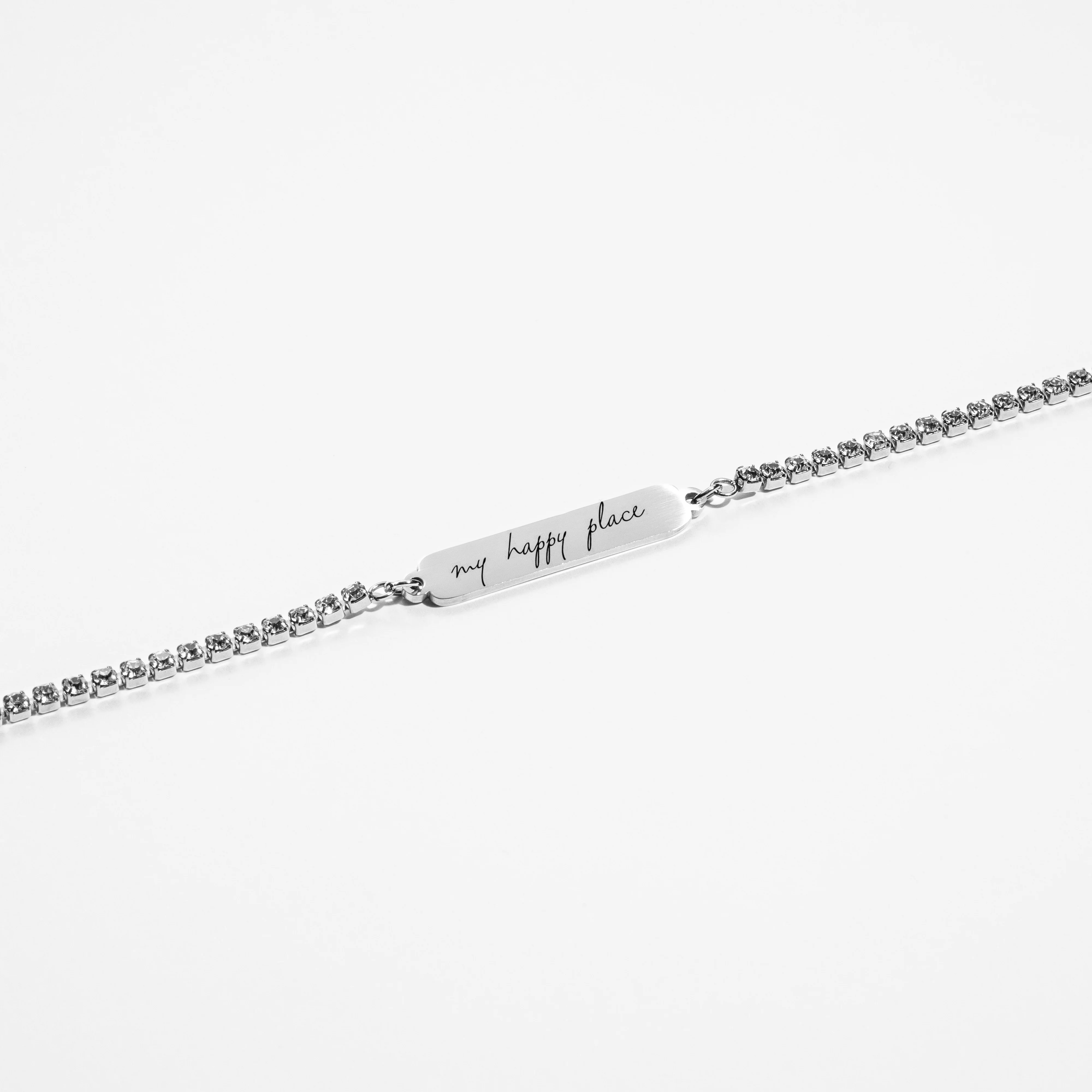 Custom Zicornia Bracelet - Handwriting - Silver - Image 3