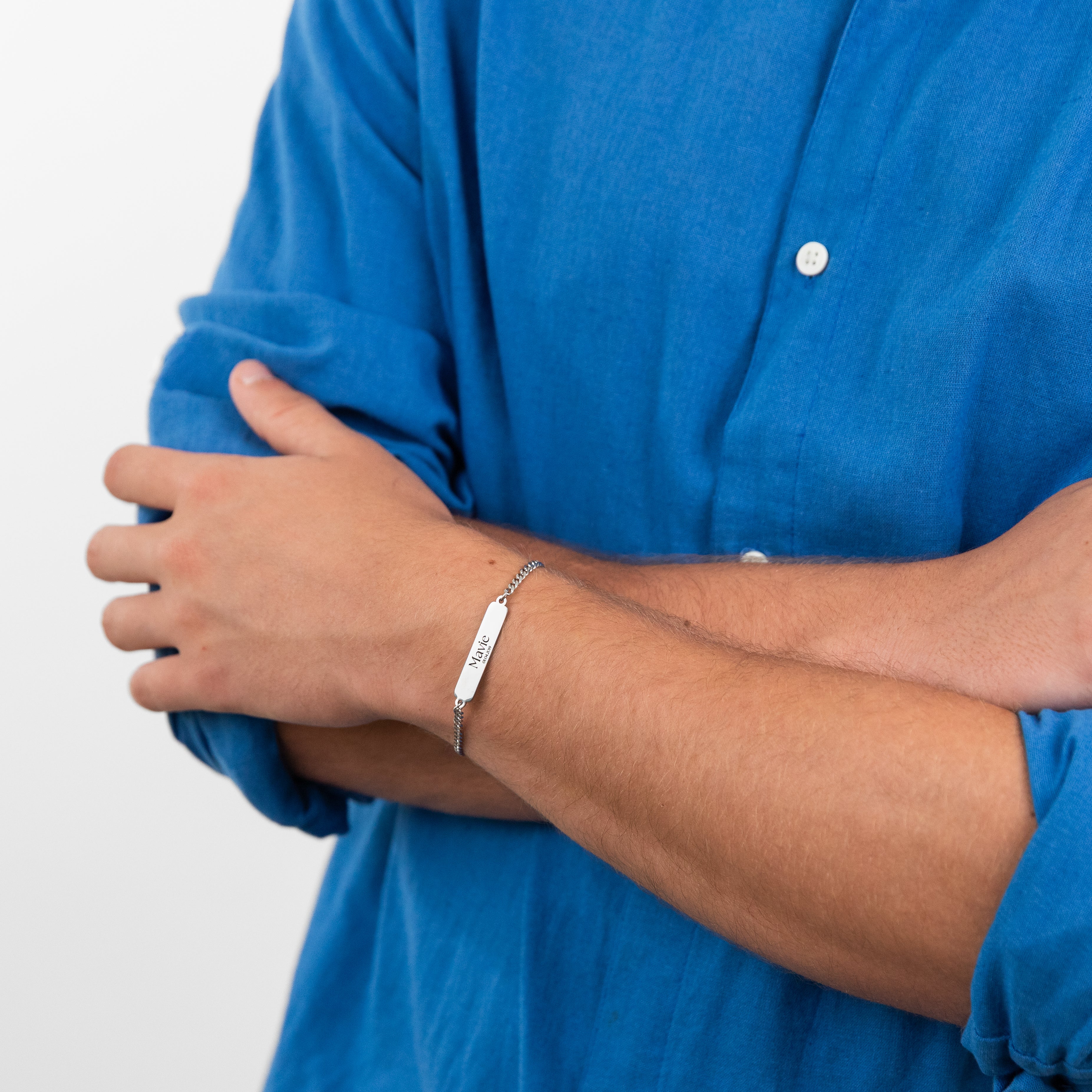 Custom Bracelet - Name & Date (Gold) - Image 4