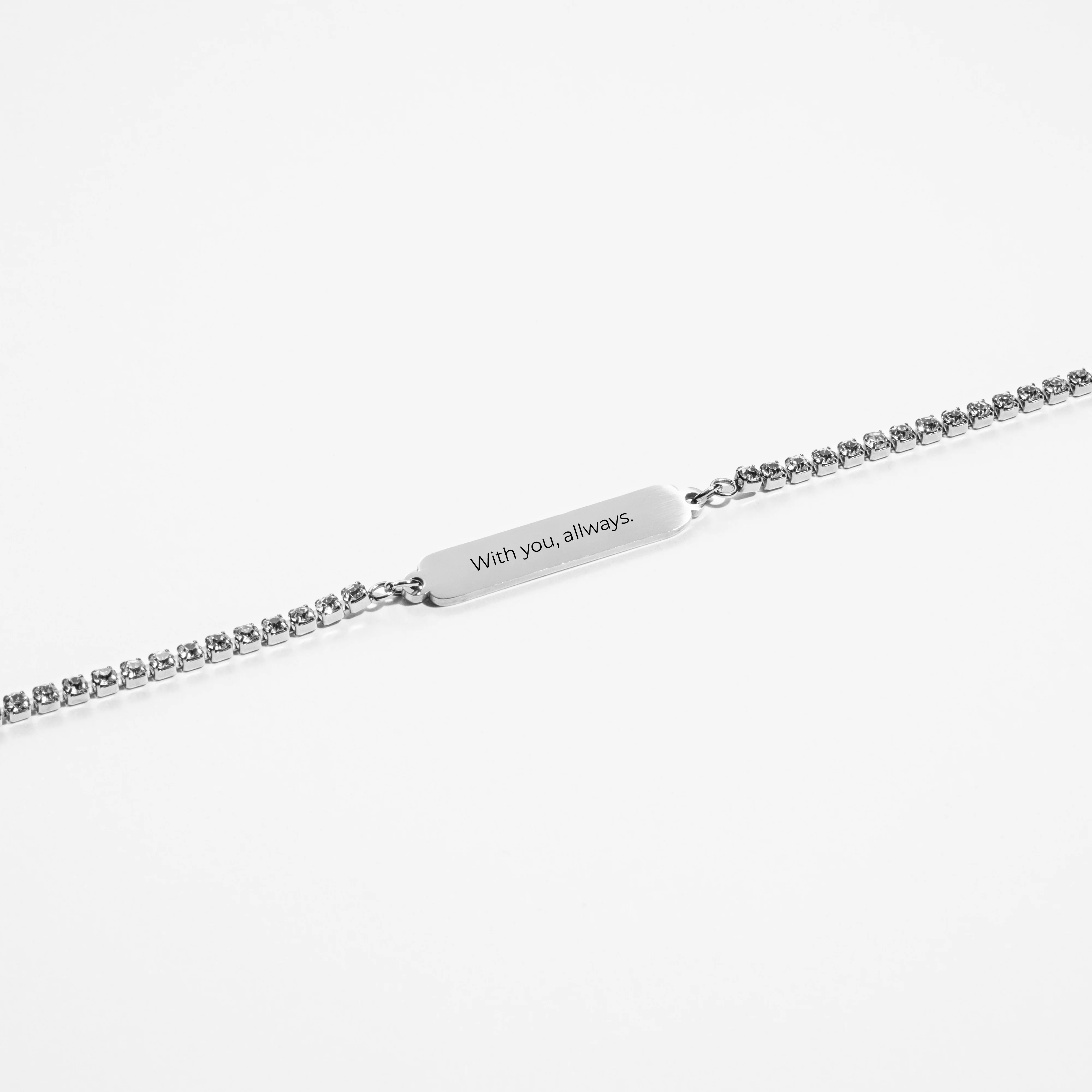 Custom Zicornia Bracelet - Text - Silver - Image 3