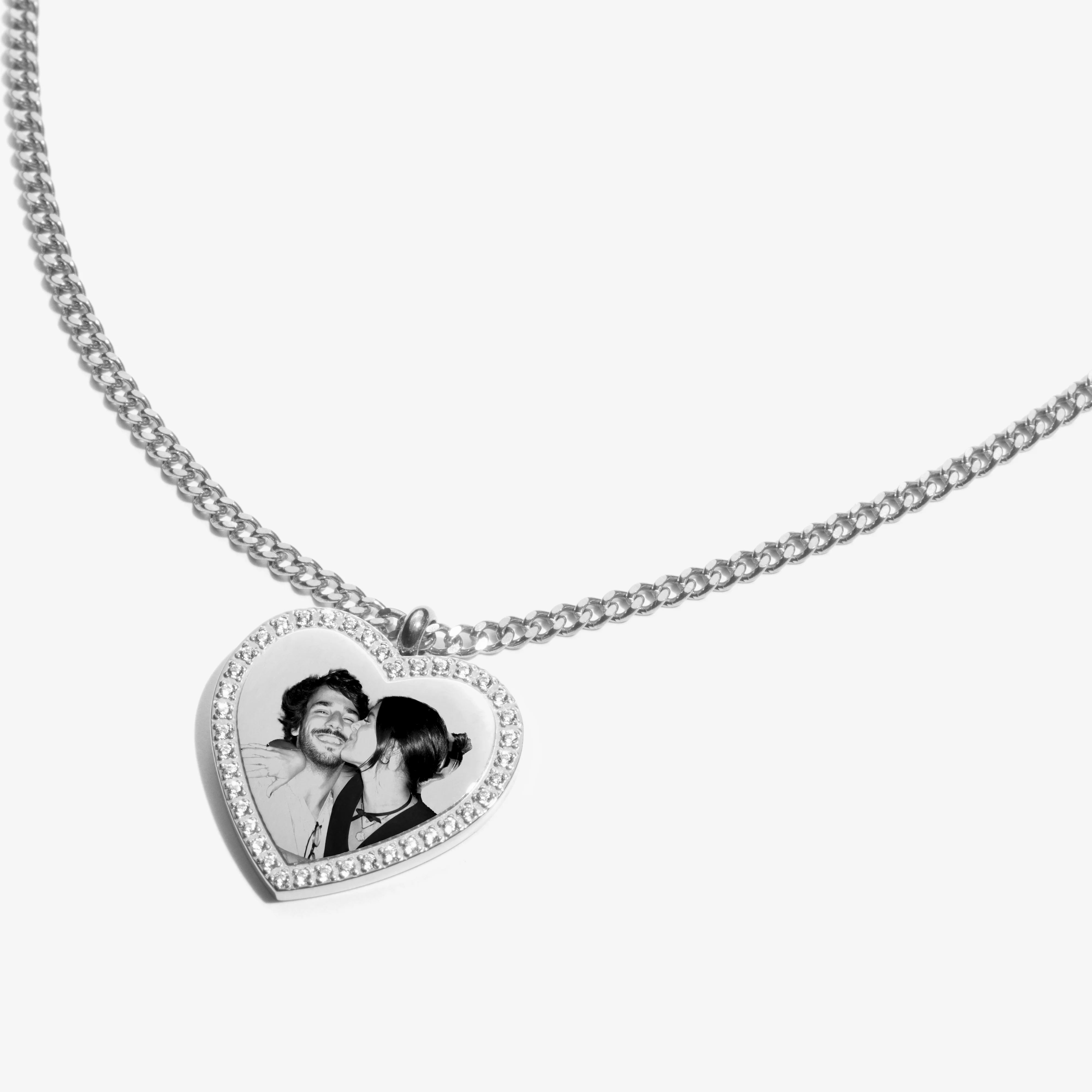 Custom Zicornia Heart Necklace - Image - Silver - Image 3