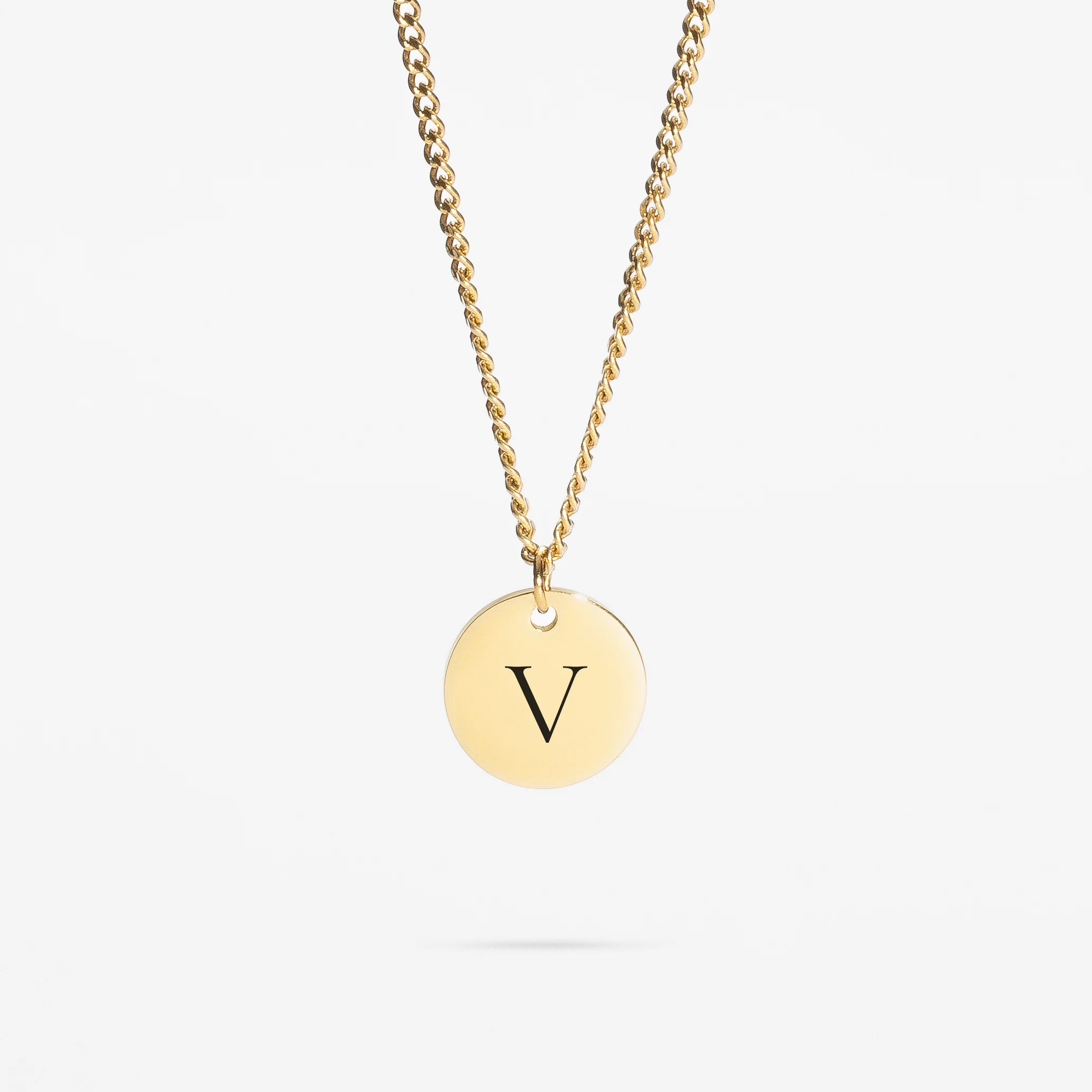 Custom Necklace Initial - Gold