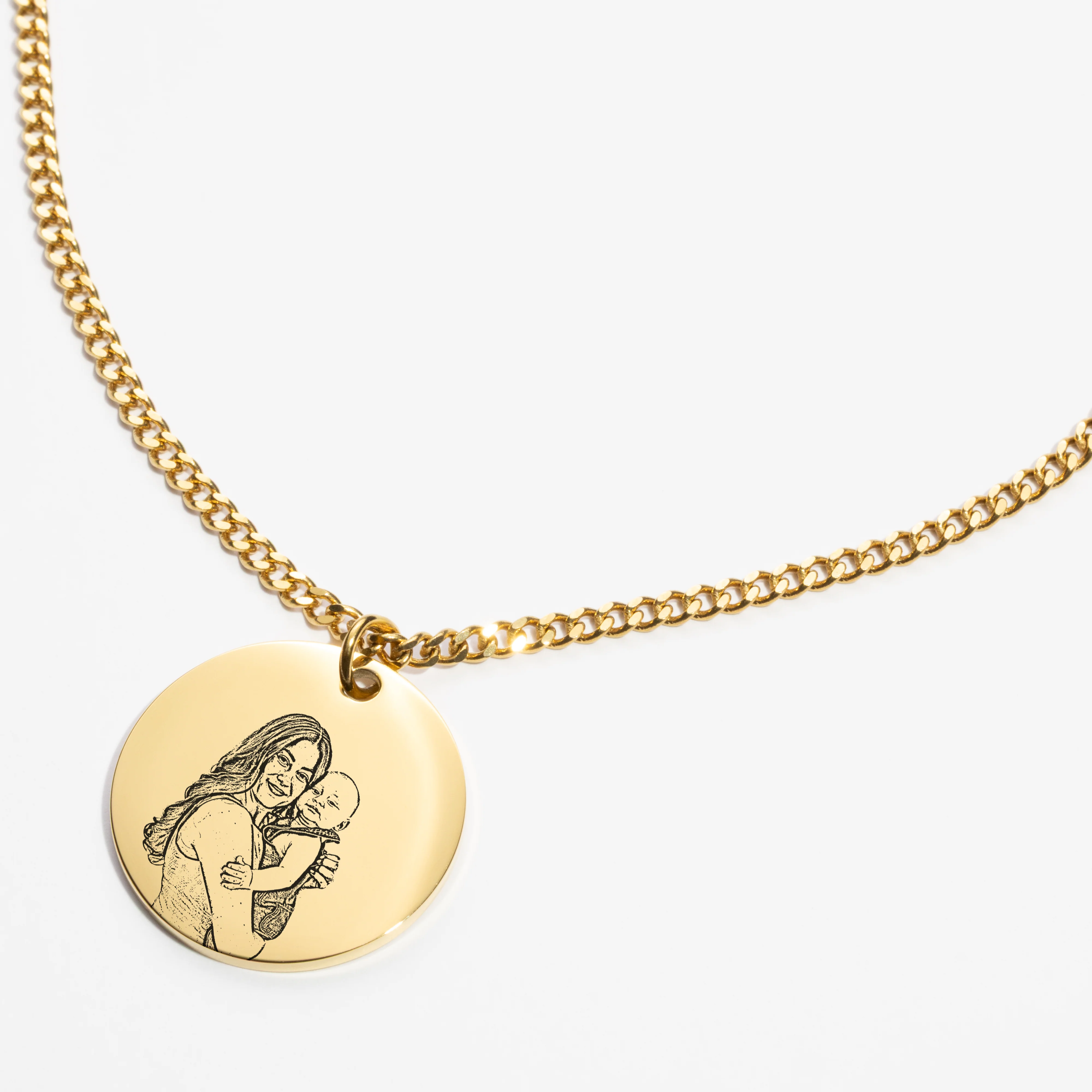Custom Necklace Outline - Gold (mom) - Image 2