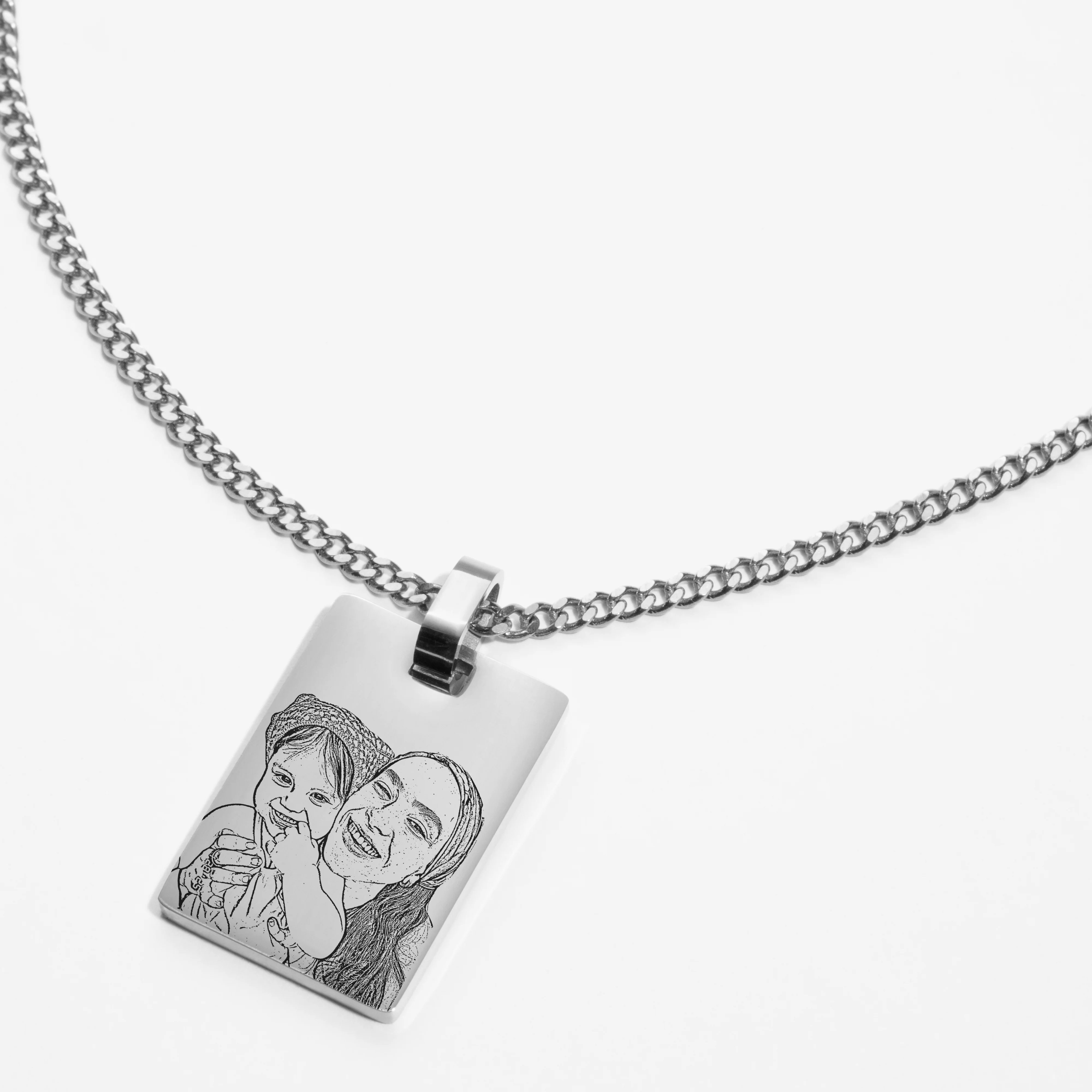 Custom Necklace - Outline (mom) - Image 2
