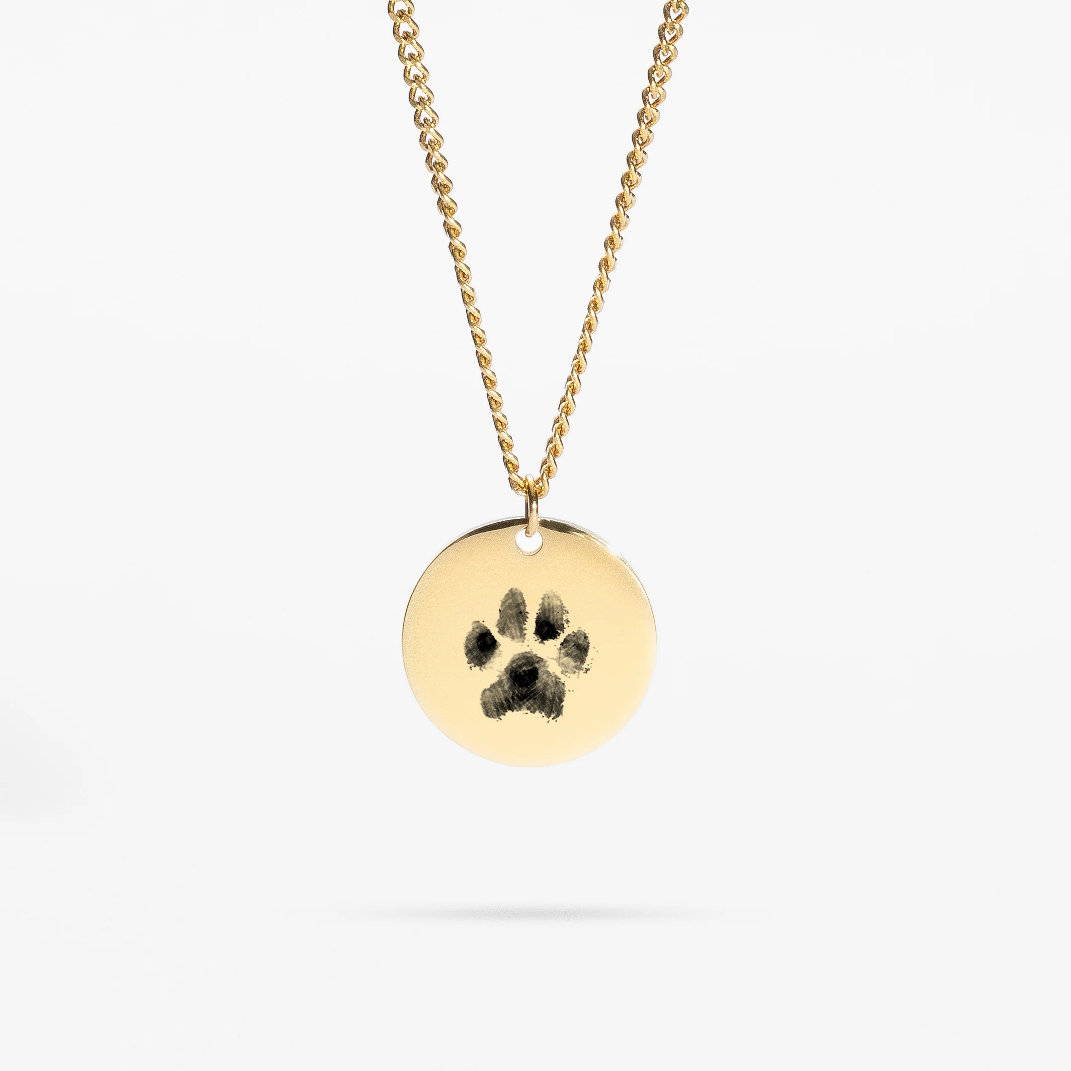 Custom Necklace Pawprint - Gold