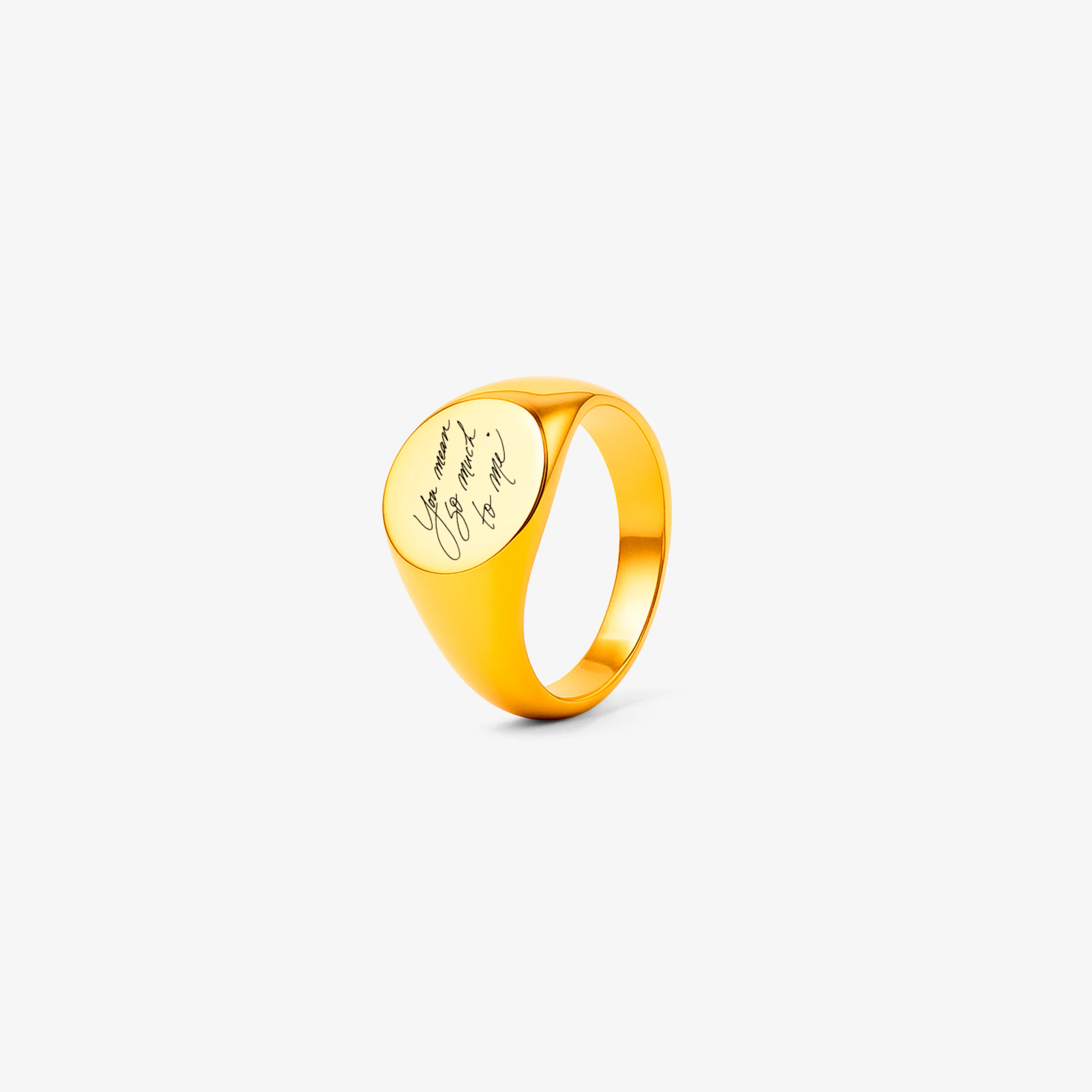 Custom Ring Handwriting - Gold