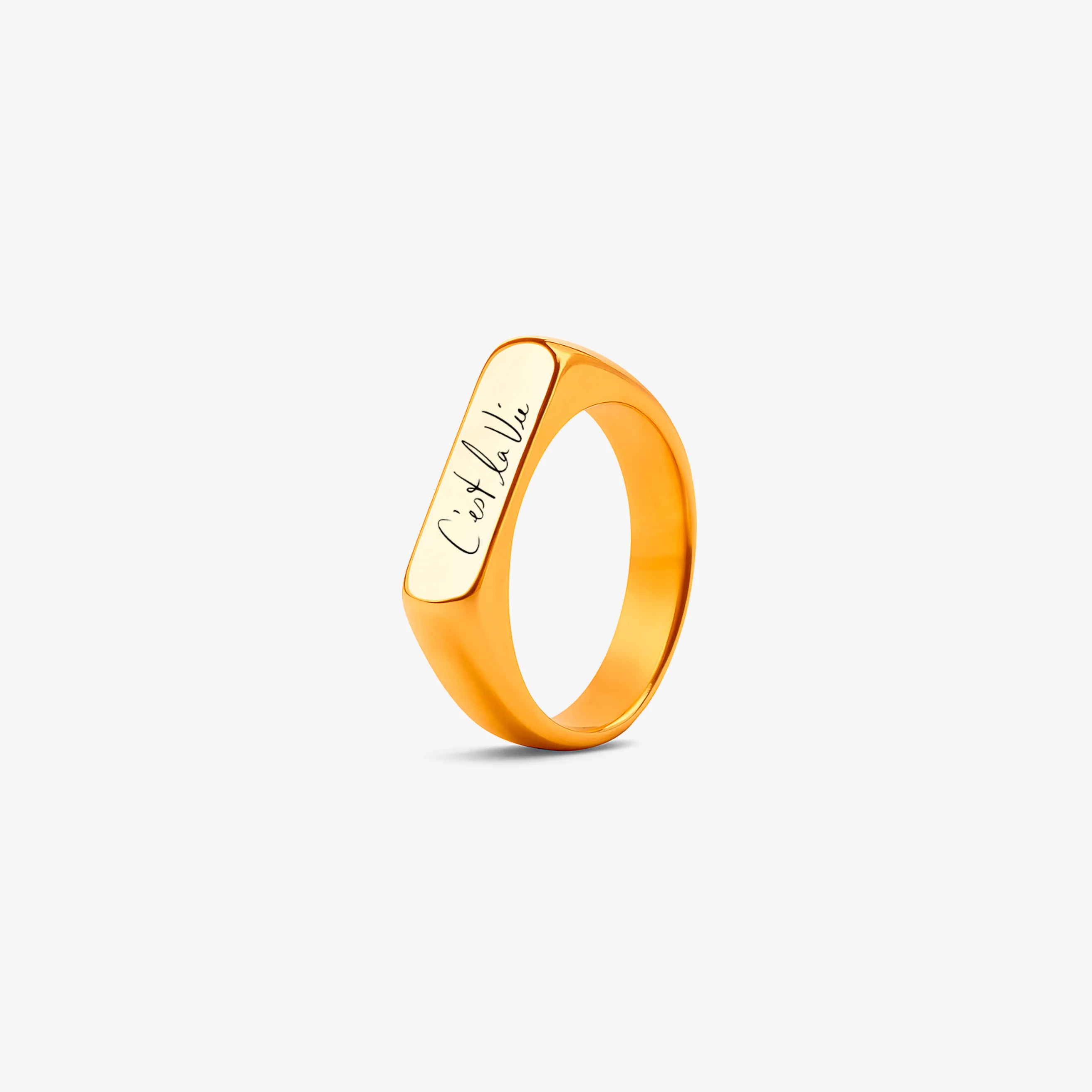 Custom Ring Handwriting - Gold