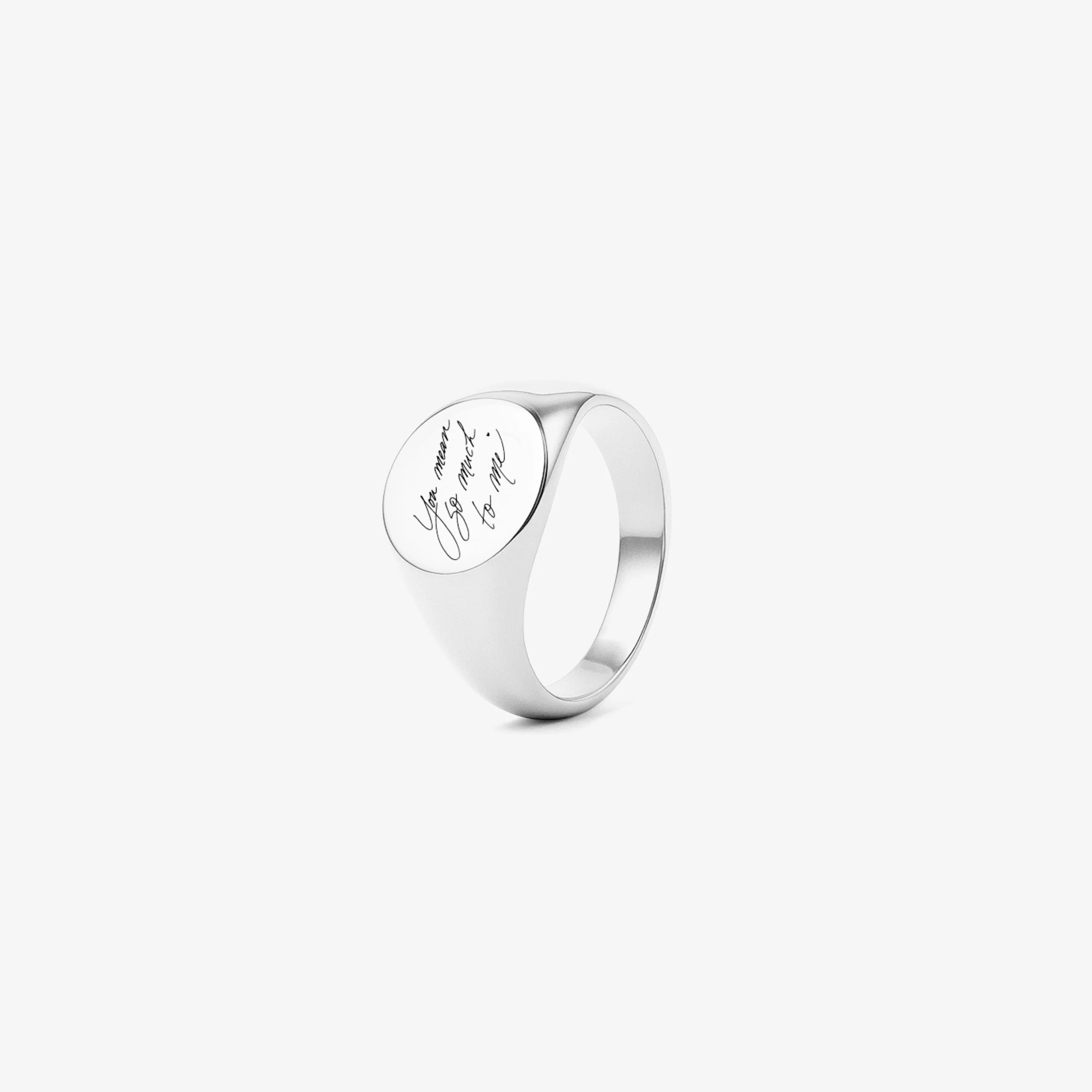 Custom Ring Handwriting - Silver