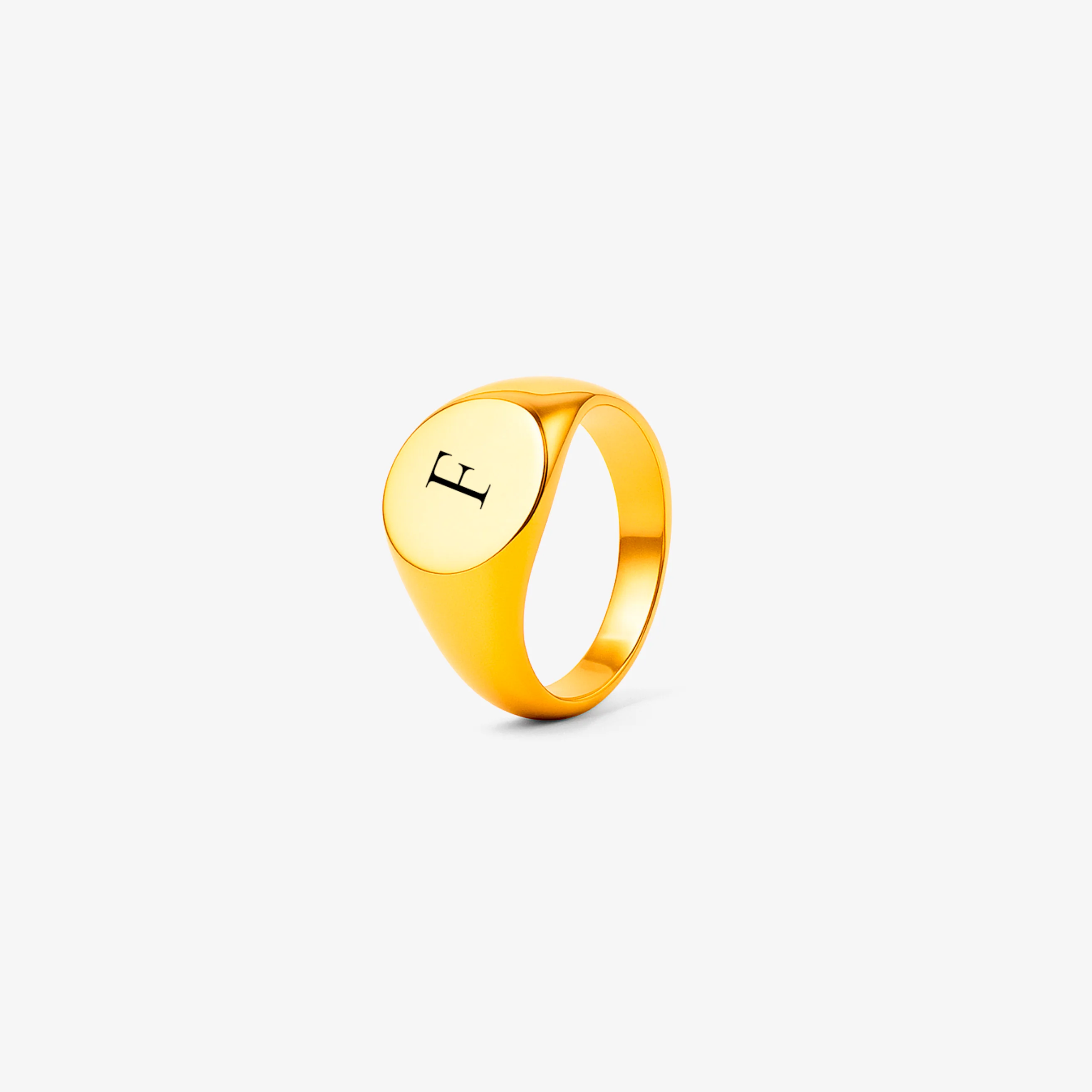 Custom Ring Initial - Gold