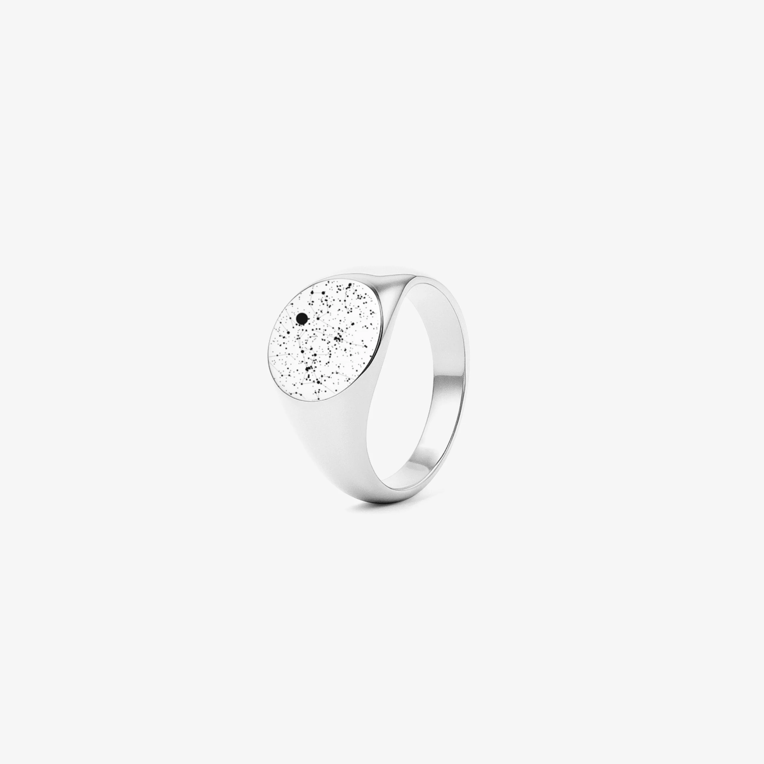 Custom Ring Star Map - Silver