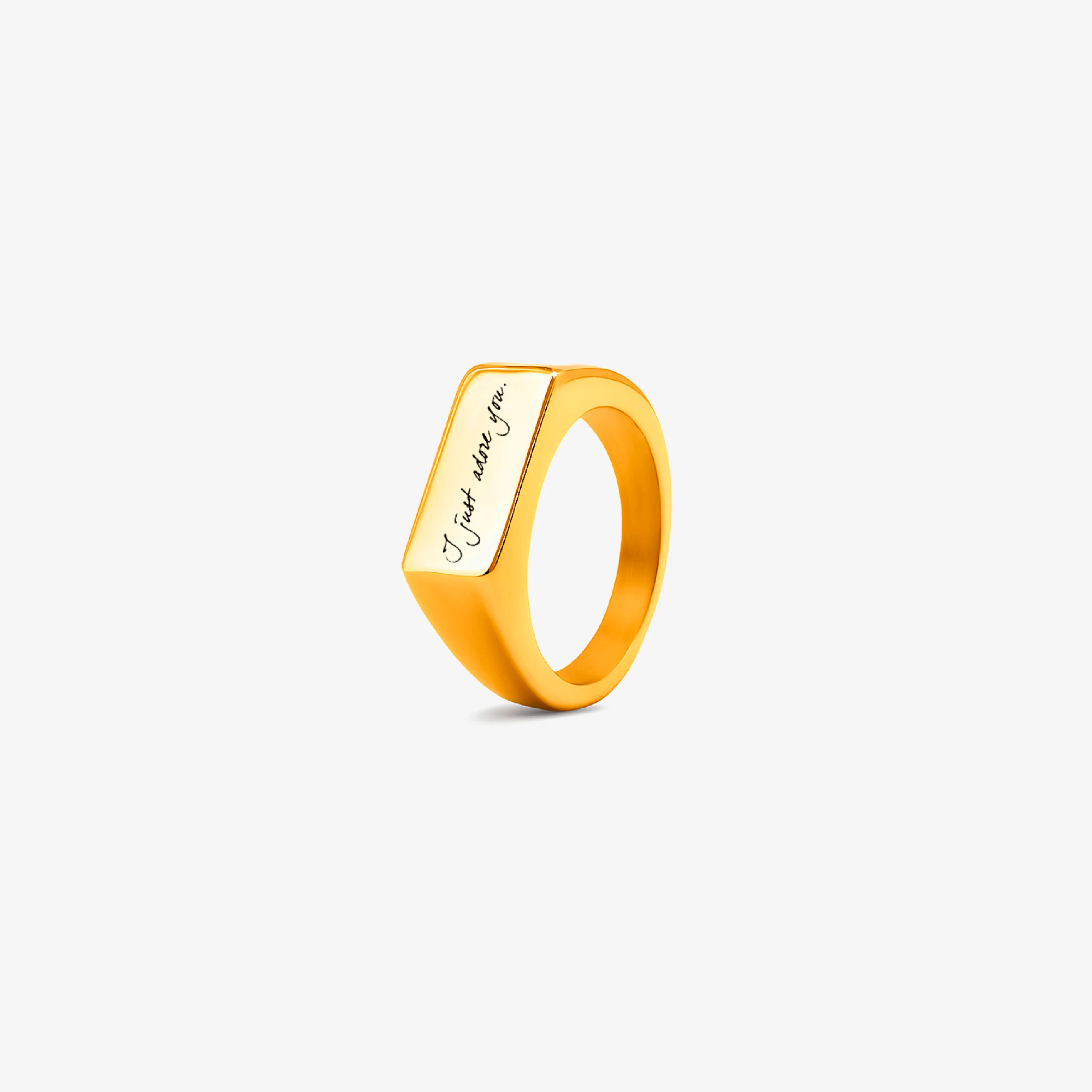Custom Ring Handwriting - Gold
