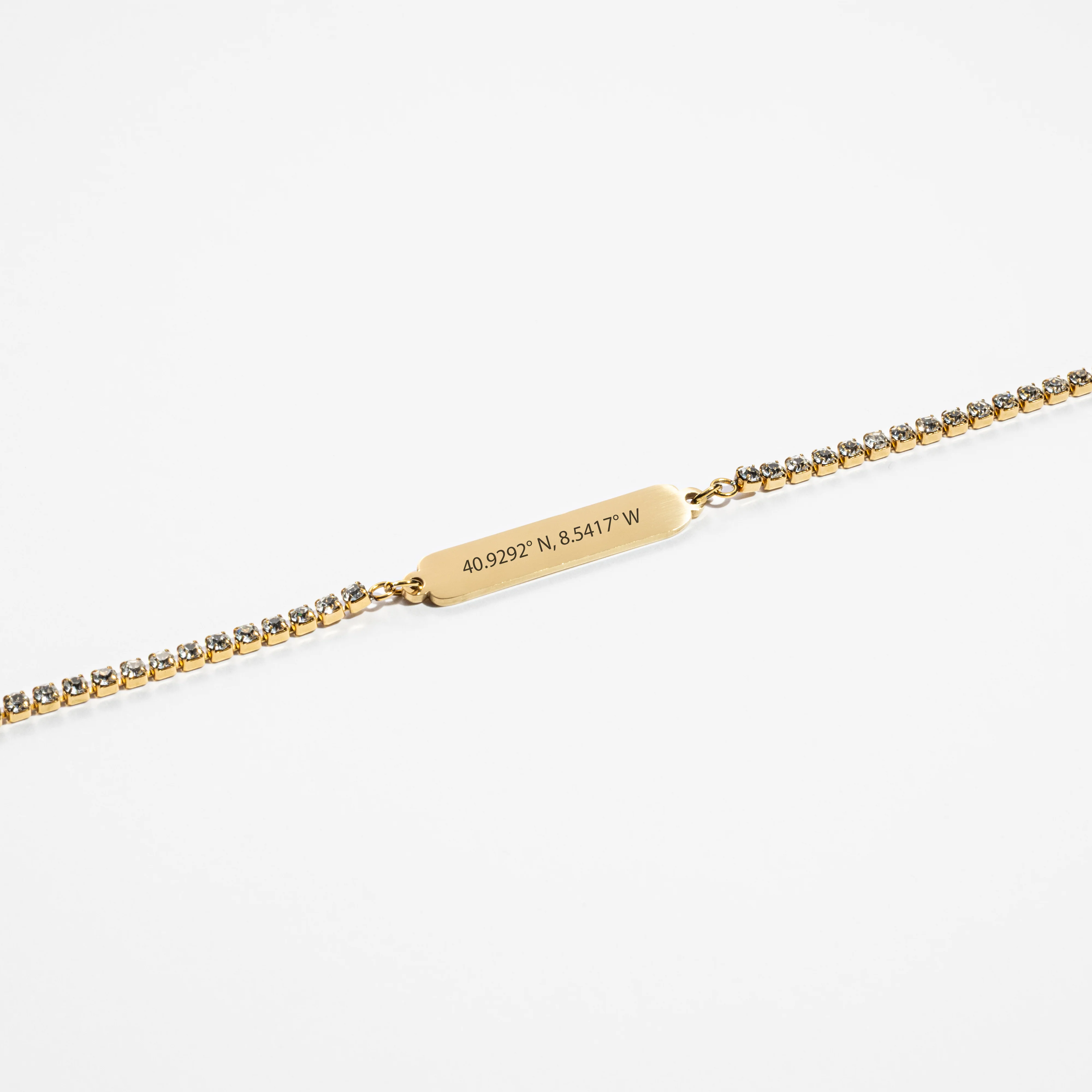 Custom Zicornia Bracelet - Coordinates - Gold - Image 2