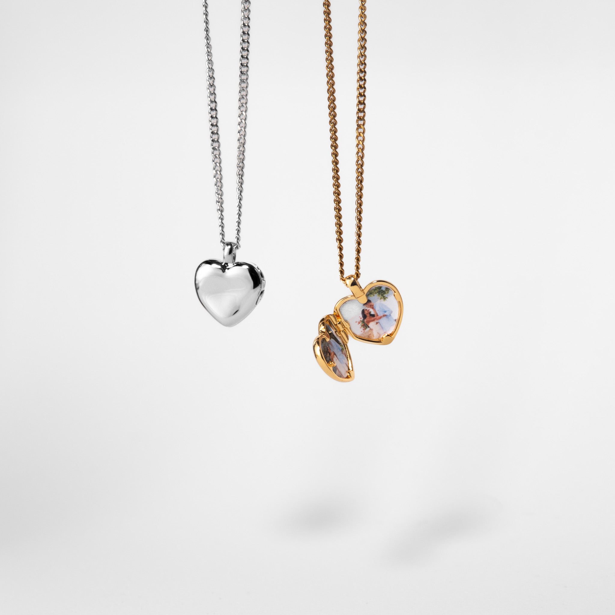 Heart Locket Necklace - Gold - Image 2