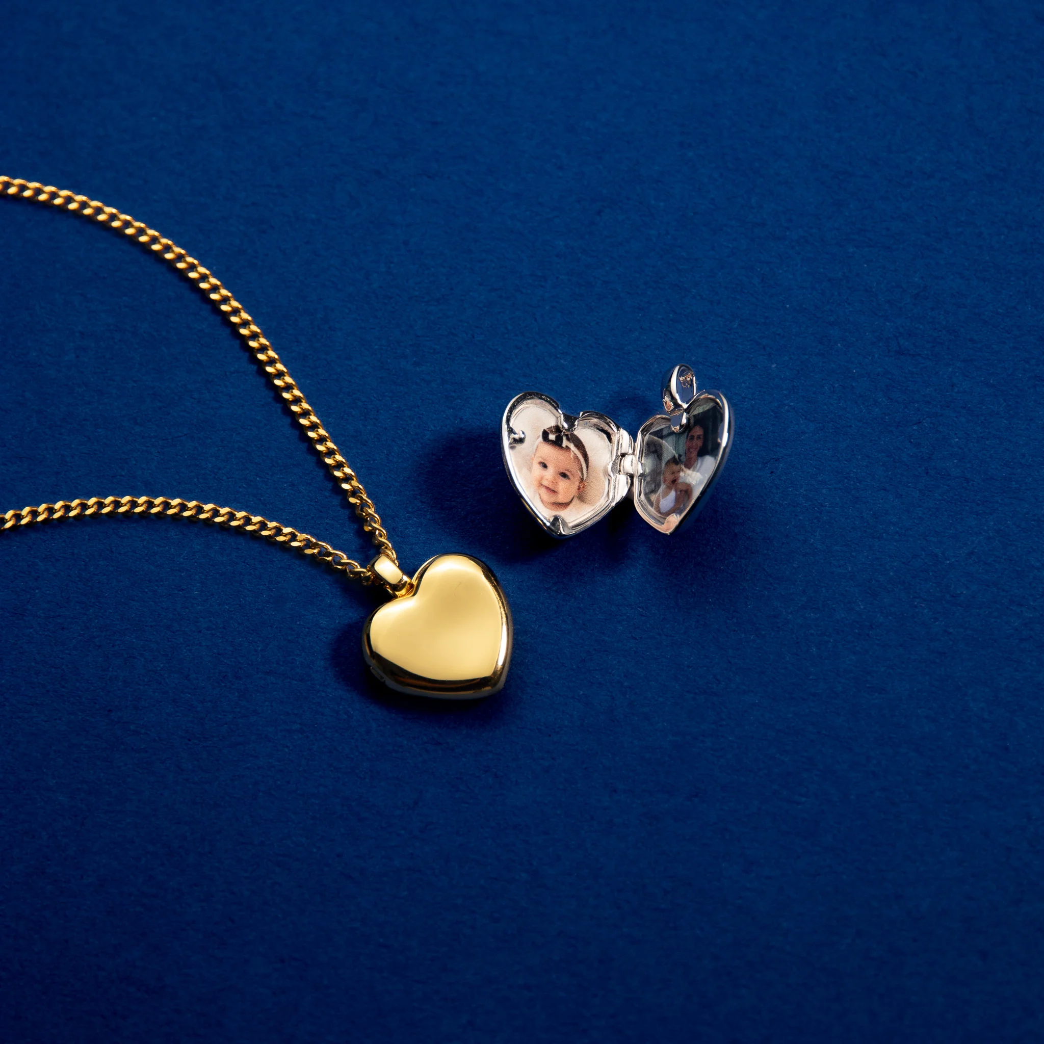 Heart Locket Necklace - Gold - Image 4
