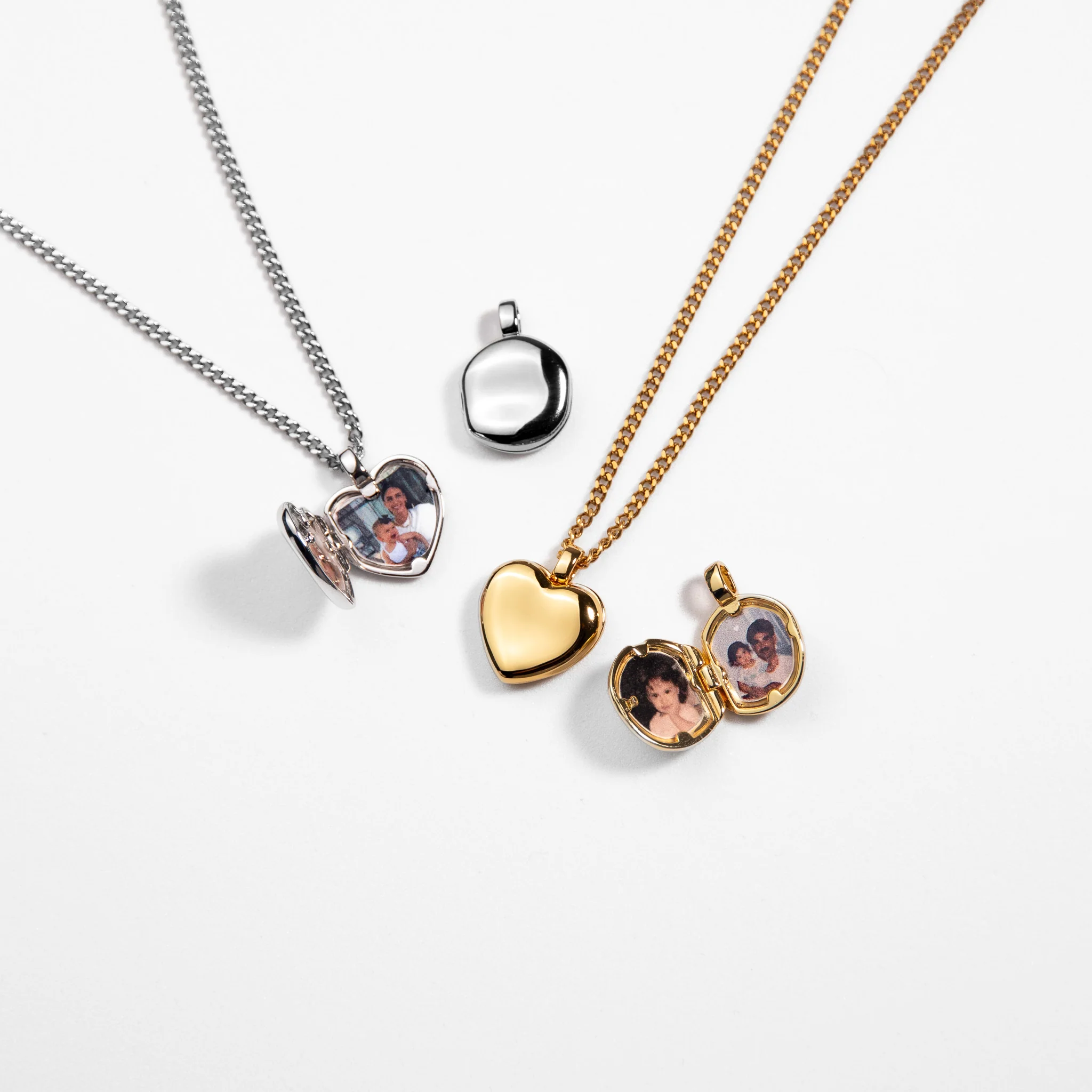 Heart Locket Necklace - Gold - Image 6