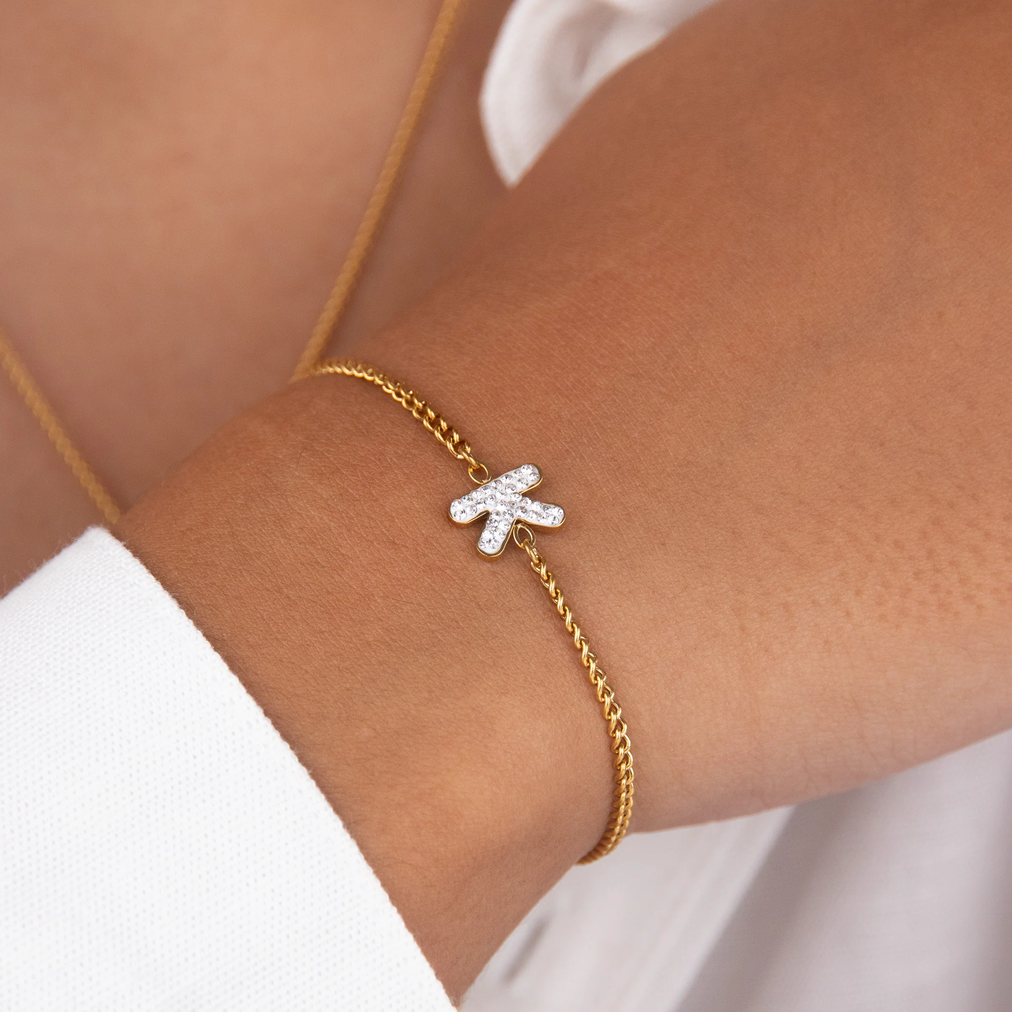 Initial K Zirconia Bracelet - Image 2