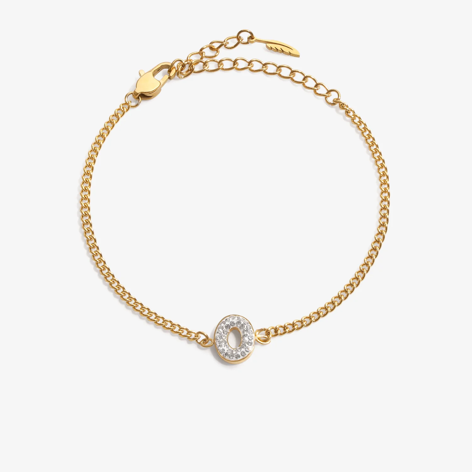 Initial O Zirconia Bracelet