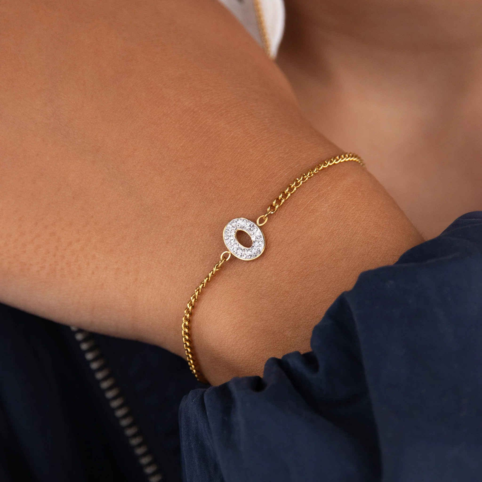 Initial O Zirconia Bracelet - Image 2
