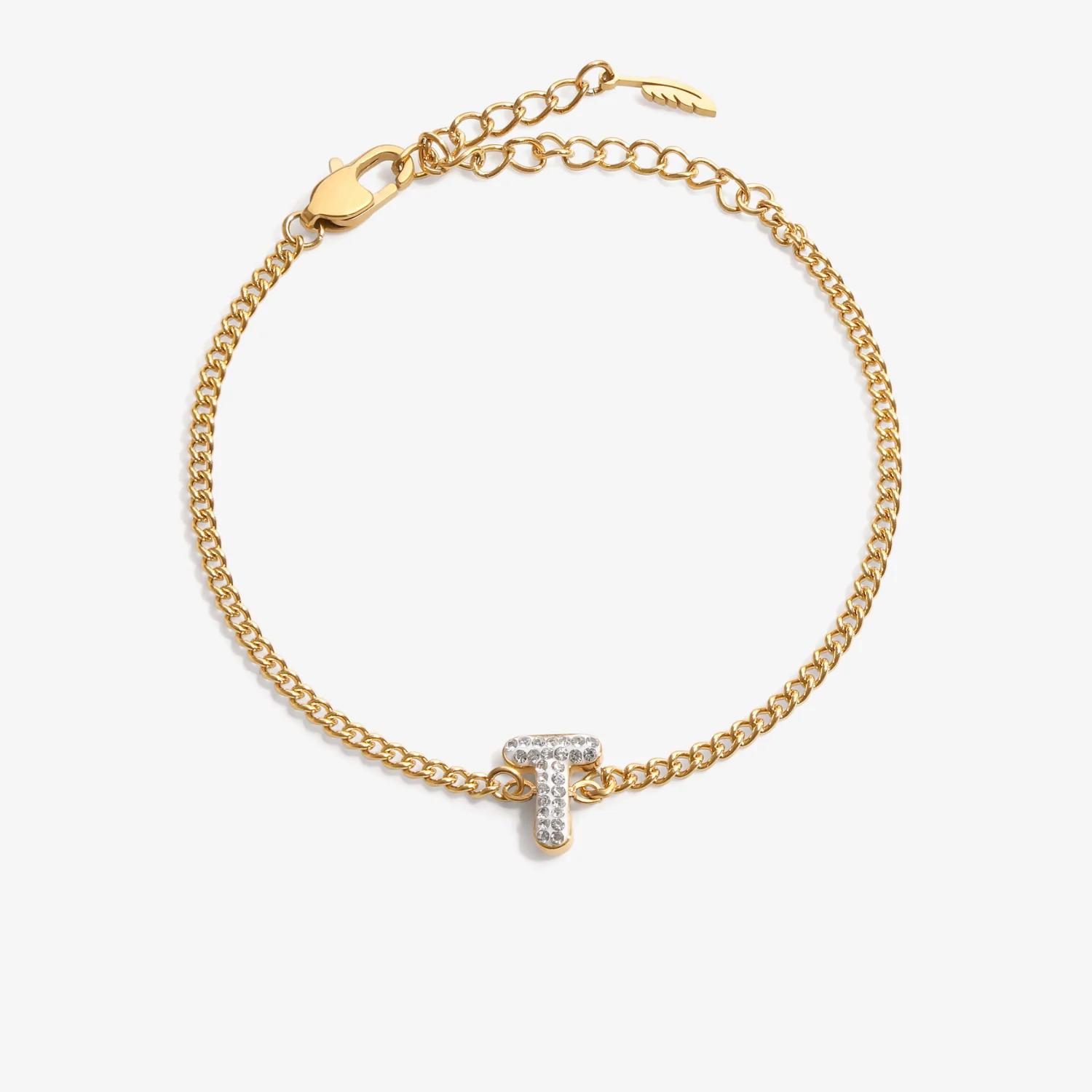Initial T Zirconia Bracelet
