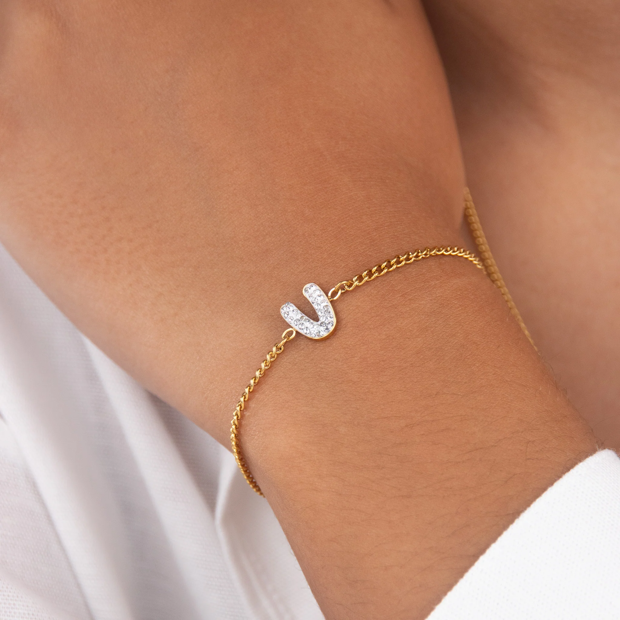 Initial V Zirconia Bracelet - Image 2