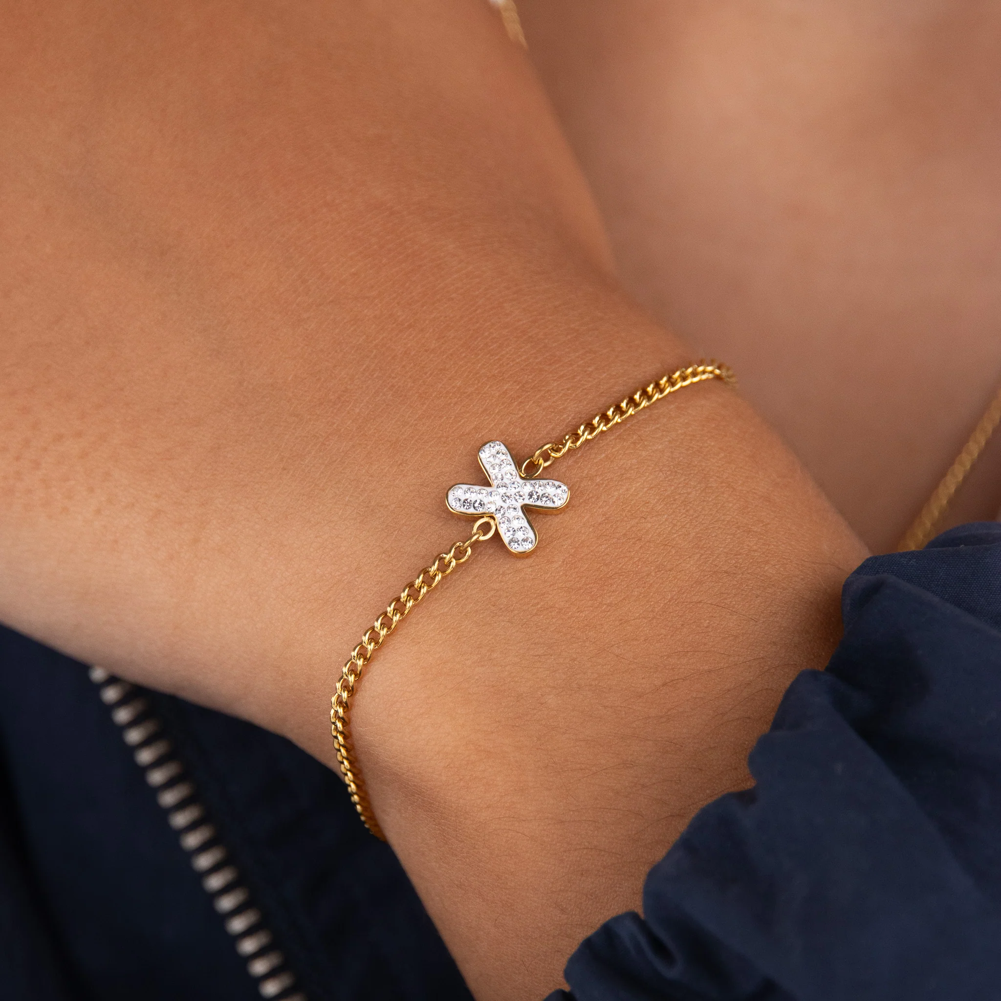 Initial X Zirconia Bracelet - Image 2