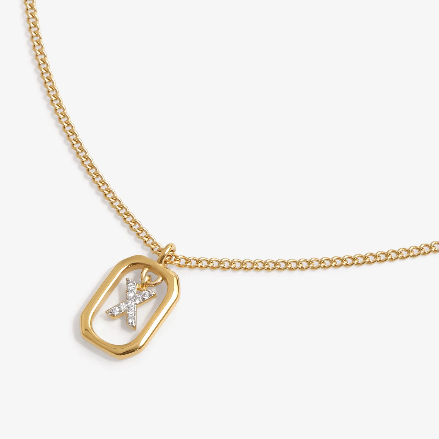 Initial X Zirconia Necklace - Image 3