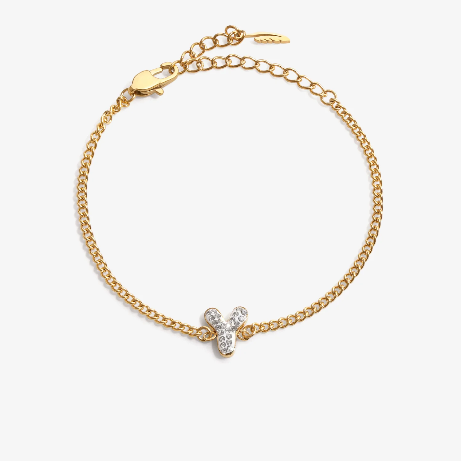 Initial Y Zirconia Bracelet
