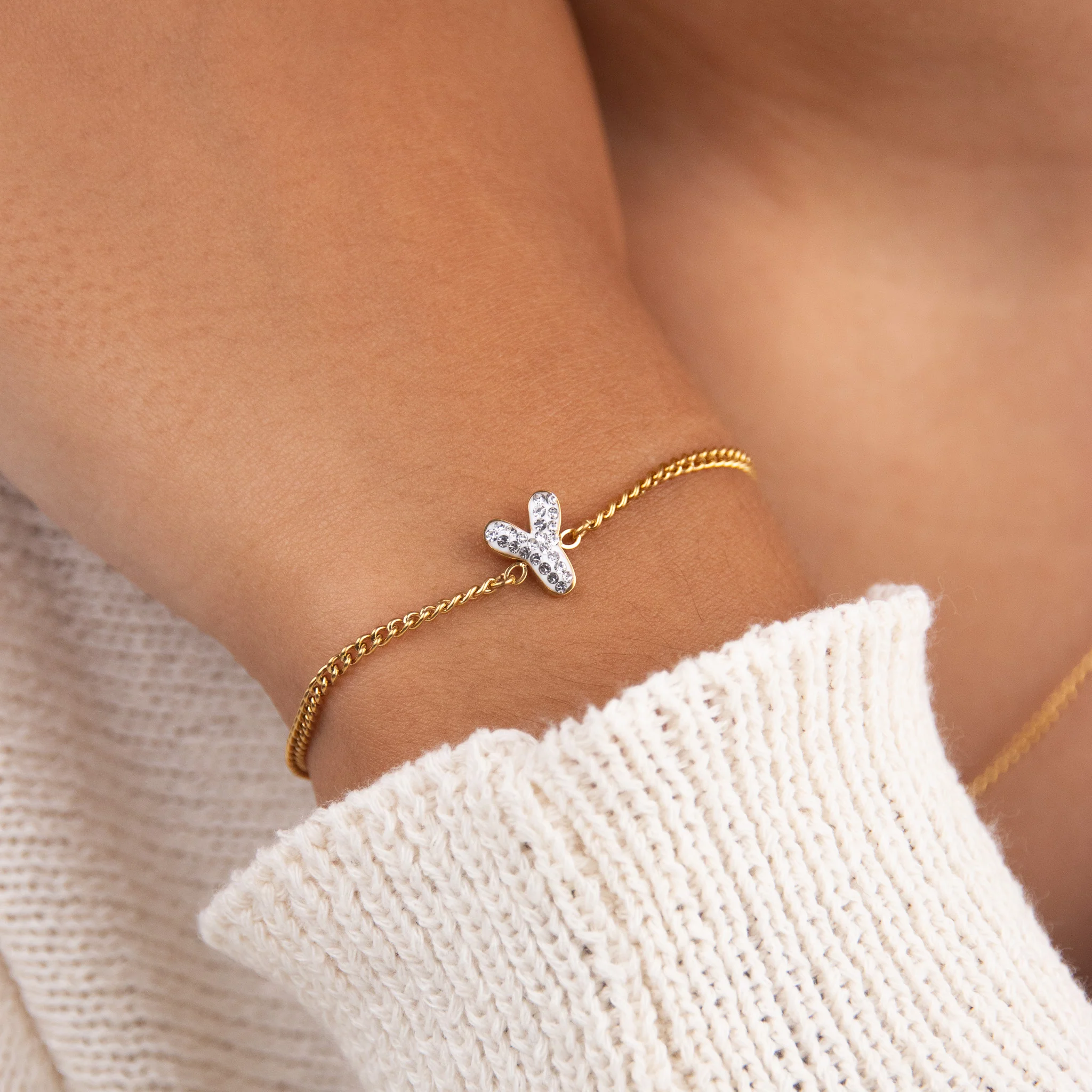 Initial Y Zirconia Bracelet - Image 2