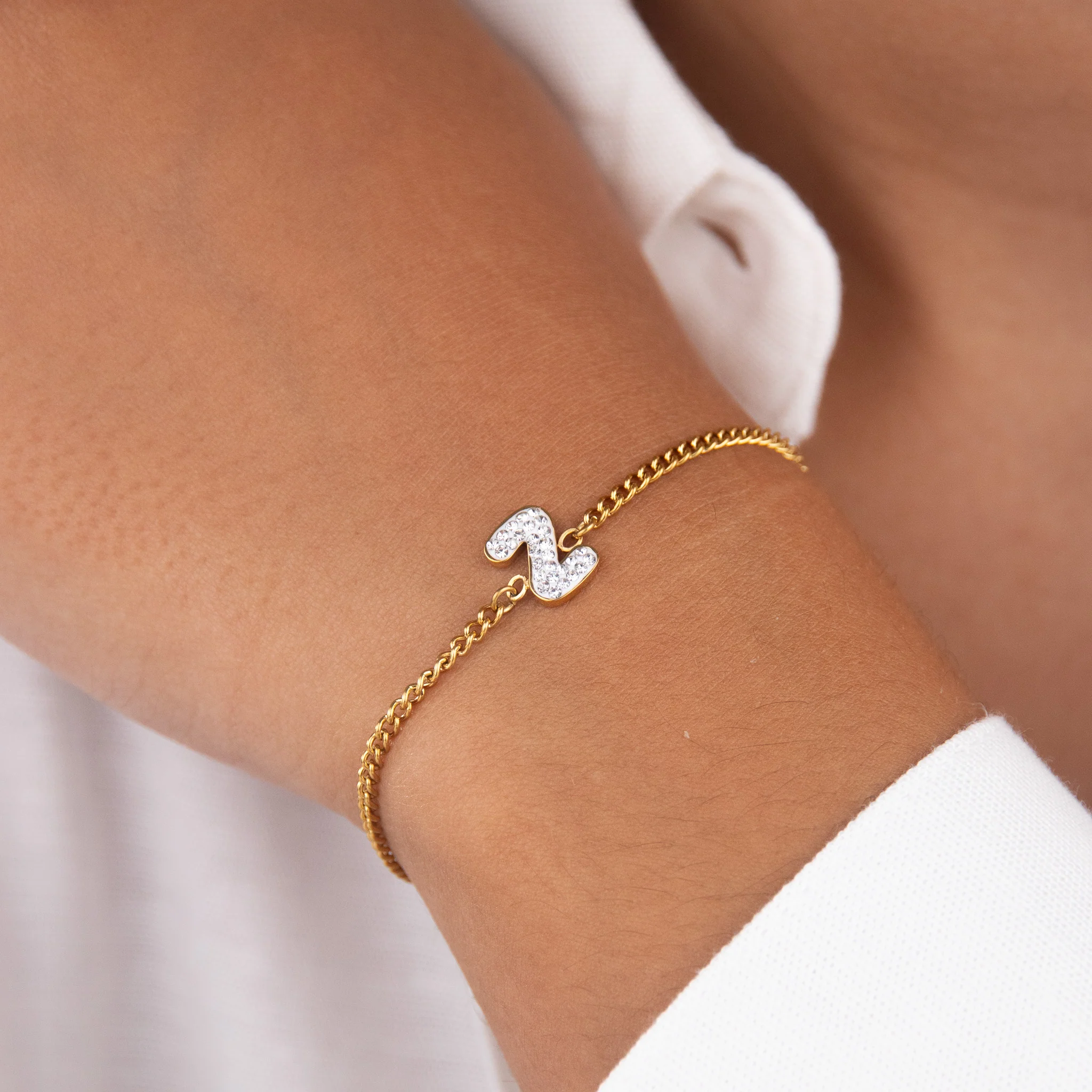 Initial Z Zirconia Bracelet - Image 2