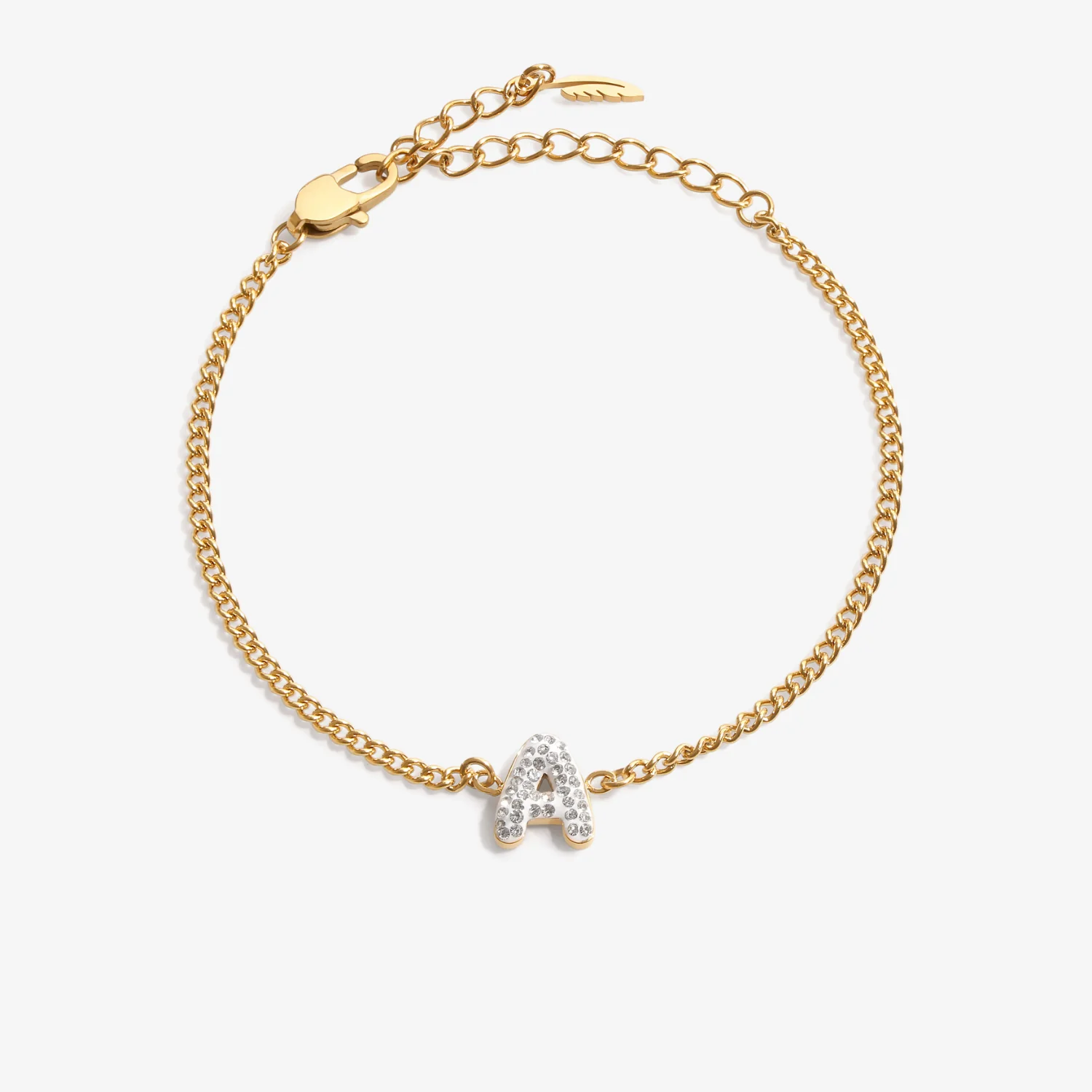 Initial A Zirconia Bracelet