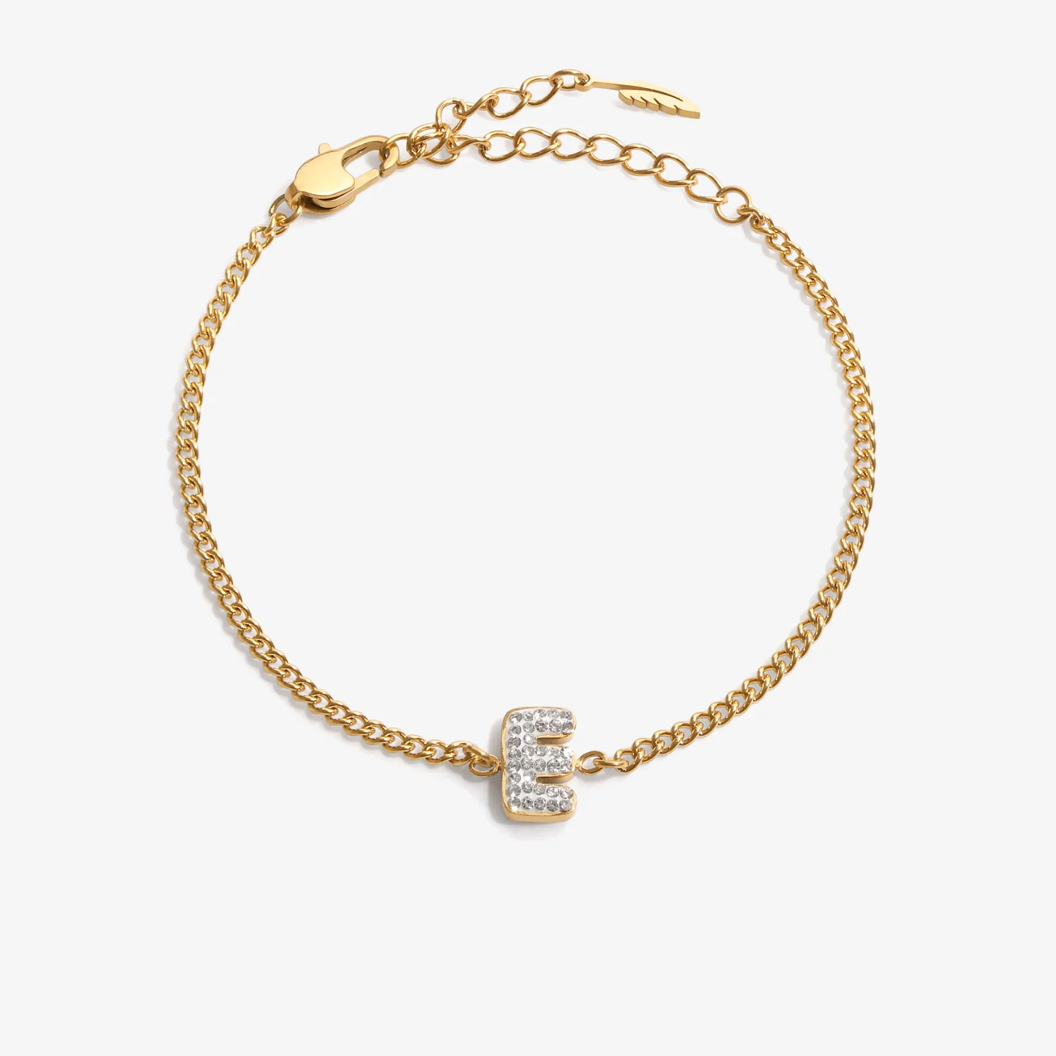 Initial E Zirconia Bracelet